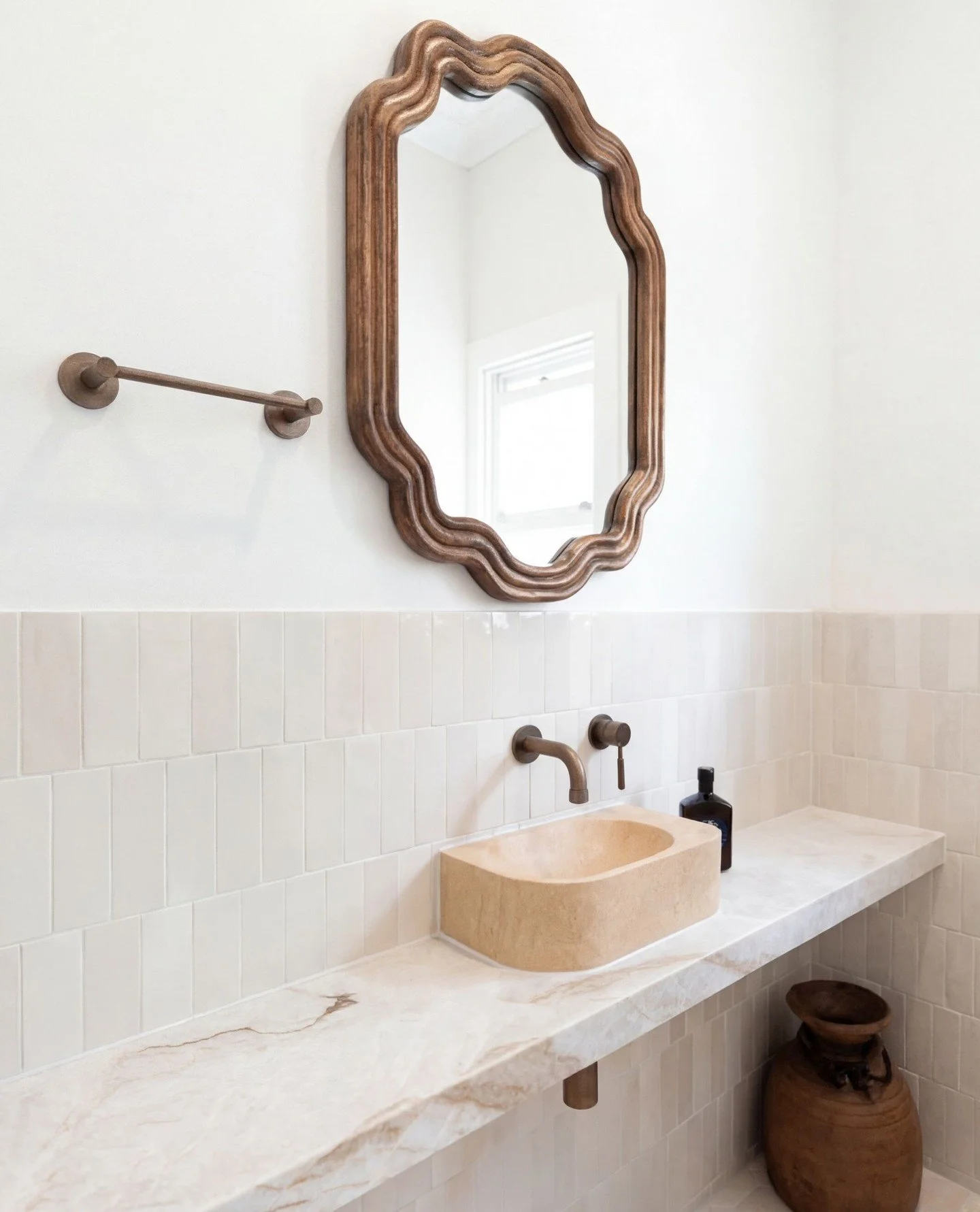 A little room, a statement mirror, and a finish that feels just right. ✨⁠
⁠
Every detail matters &mdash; no matter the size of the space. ⁠
Let's do the same for your home. ⁠
⁠
DM us or tap the link in bio.
