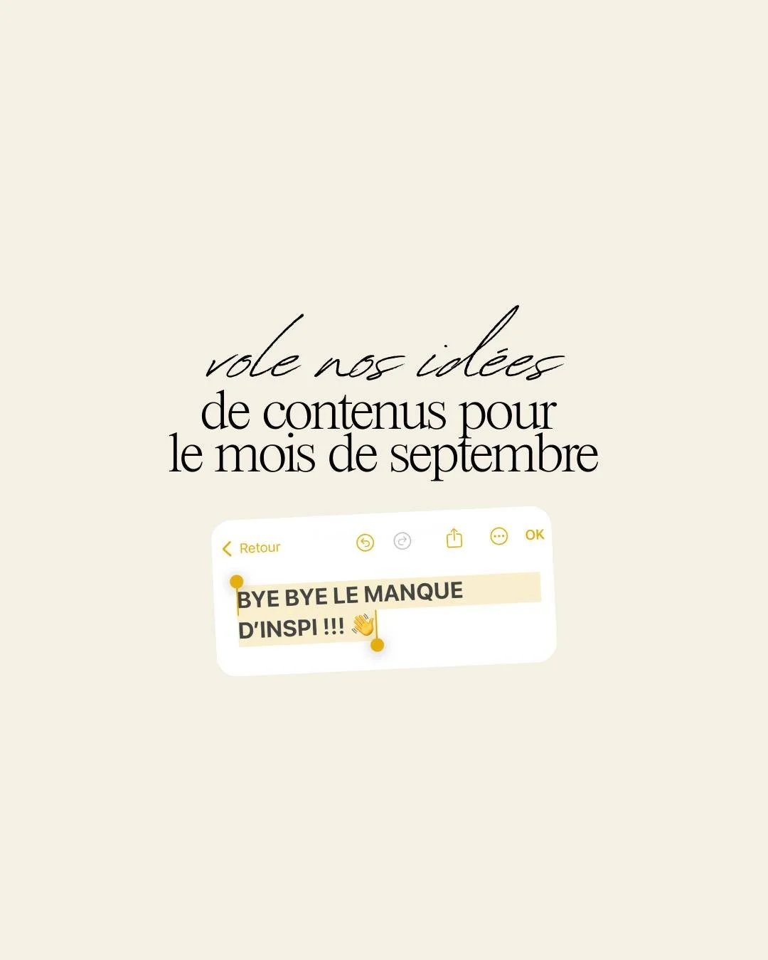 Septembre, ce mois o&ugrave; tu ranges ton maillot de bain dans ton placard et o&ugrave; tu retrouves ton ordi avec plein de mails non lus... 

Si ton inspi a d&eacute;cid&eacute; de prolonger ses vacances et que tu te retrouves devant ton &eacute;cr