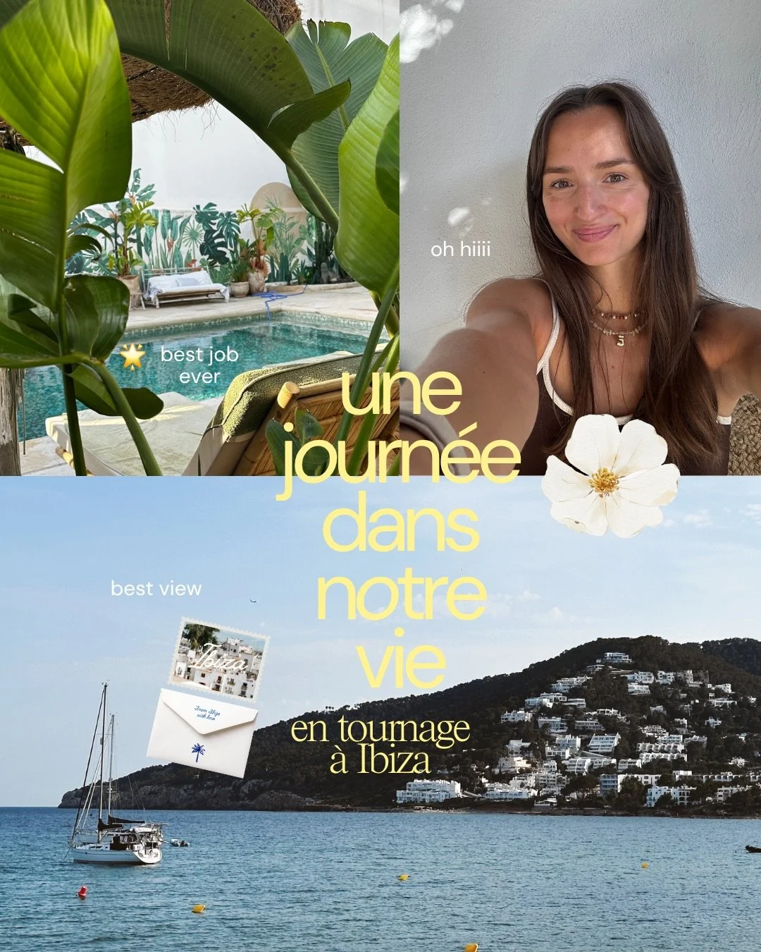 Moodboard : 🌊☀️🎬🌼

On vous embarque dans notre tournage &agrave; Ibiza ! (Et non, ce n&rsquo;&eacute;tait pas que des plongeons dans la piscine... enfin, pas que 👀)

Un tournage comme on les aime : ils sont productifs, intenses, cr&eacute;atifs e