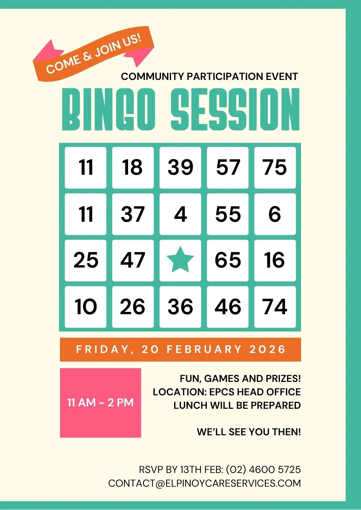 Bingo Session