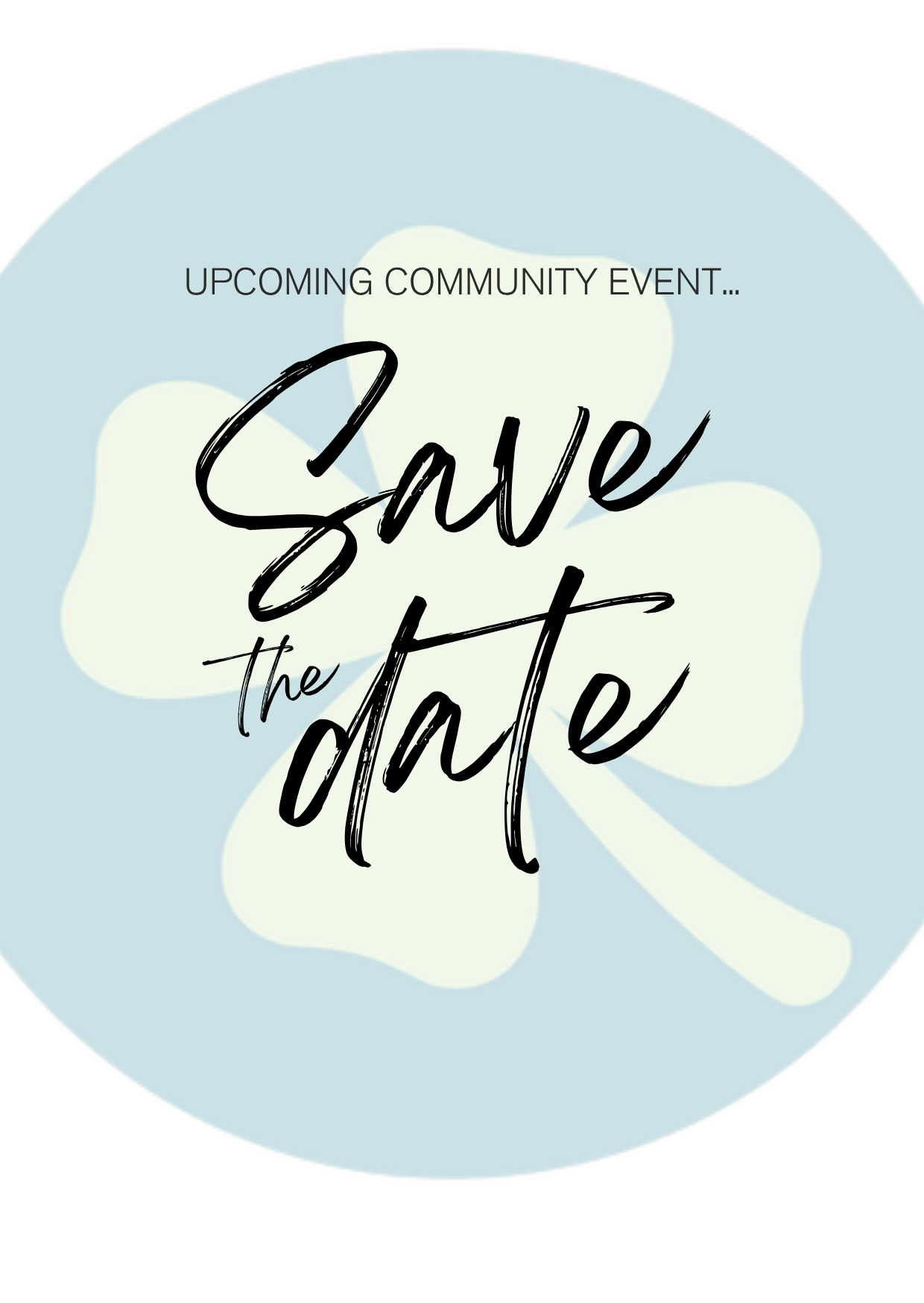 Save The Date!