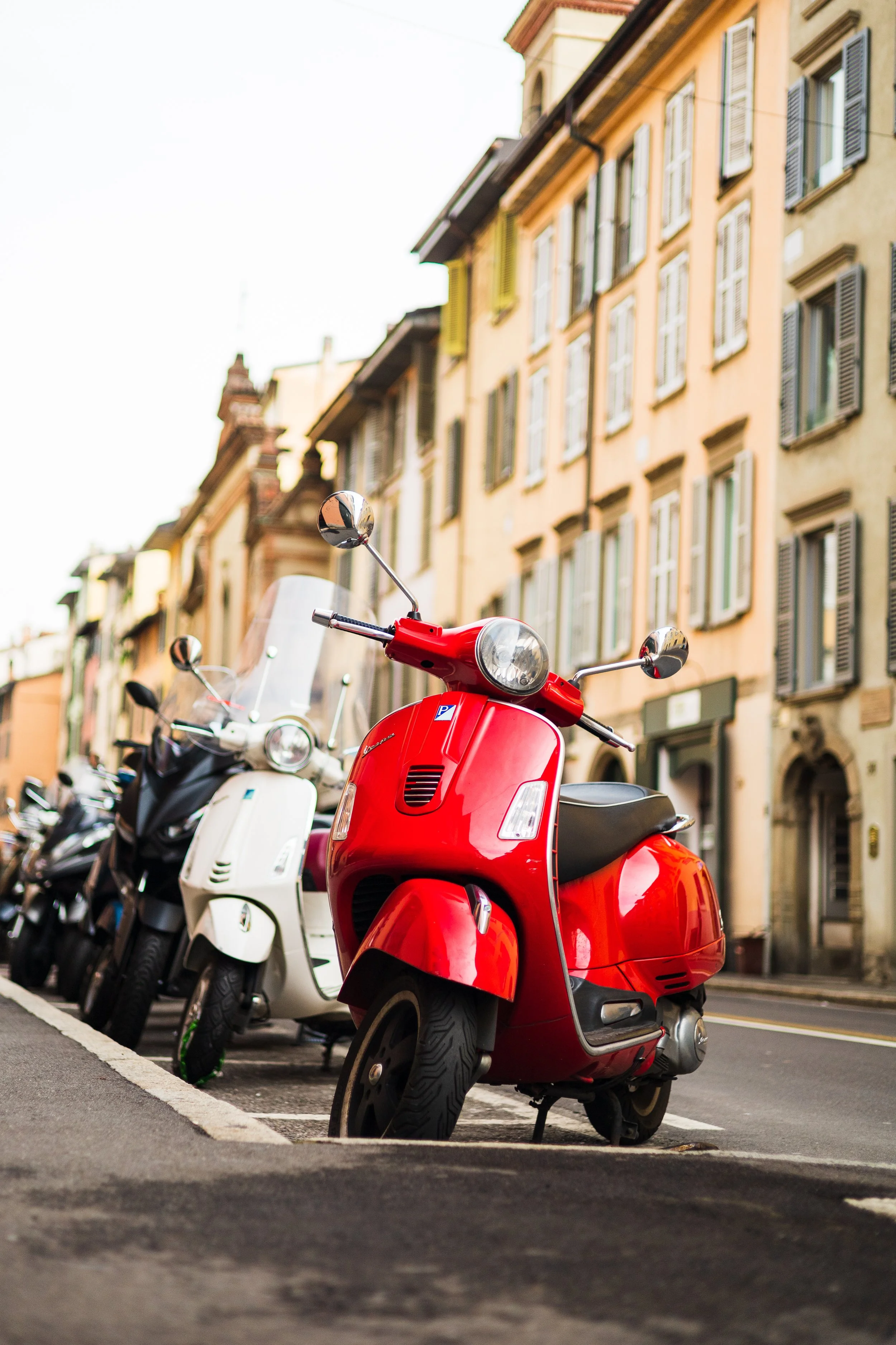 When in Italy.
Vespa in Bergamo.