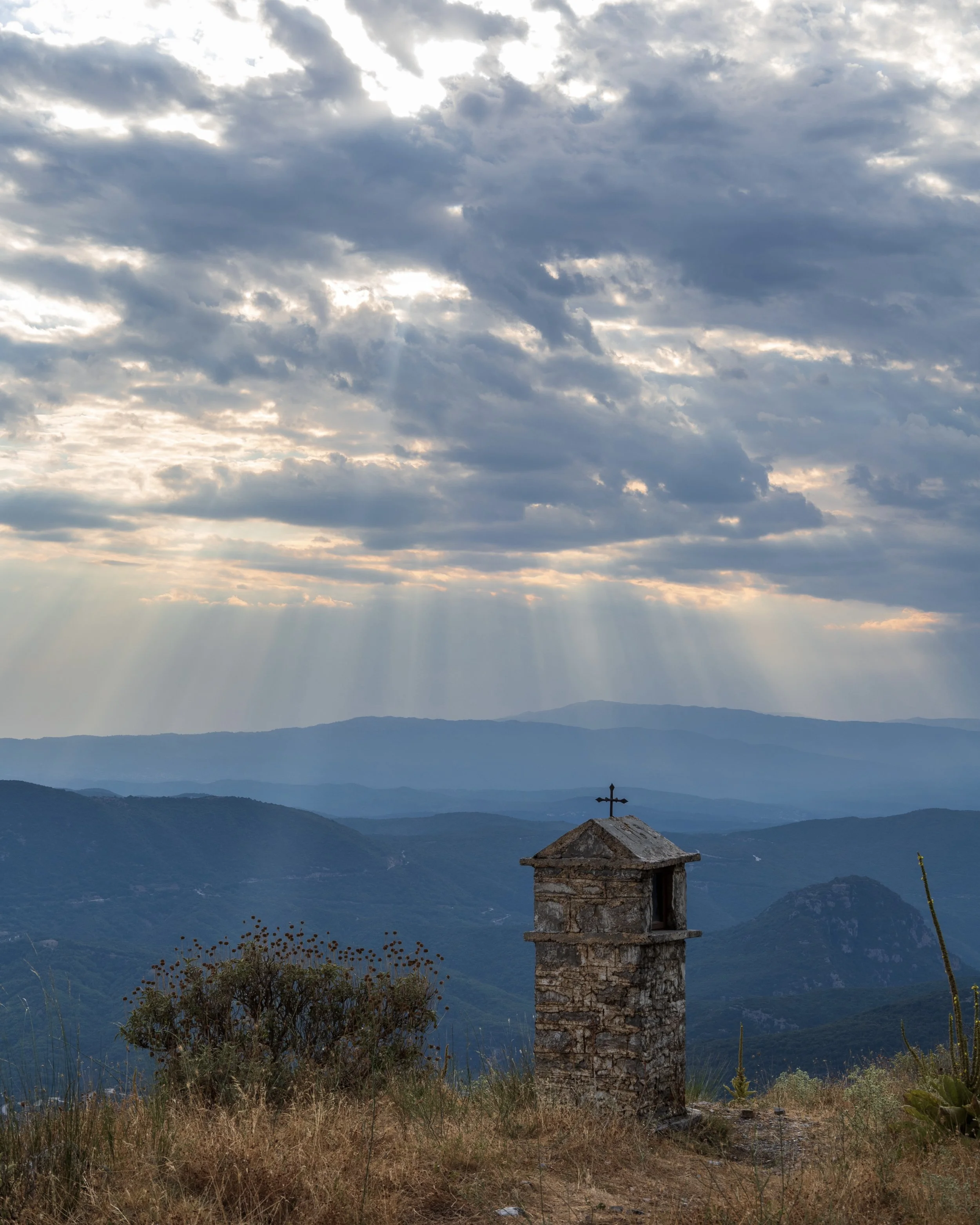 Sunbeams and views for days.
Shrine at the edge of Vikos Gorge, Zagori.