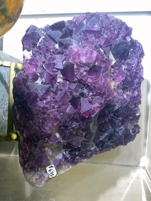 Magenta Flourite Cluster, Octahedron - Rare, Brazil