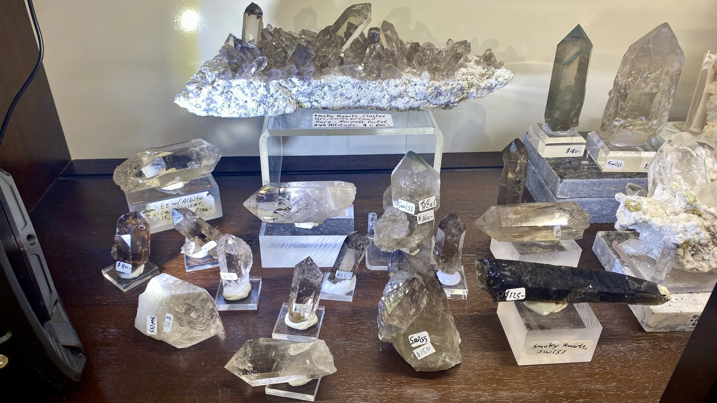 6G - Quartz Swiss Alpine Cluster & Points Mix Nice, Ural Mountains, Switzerland