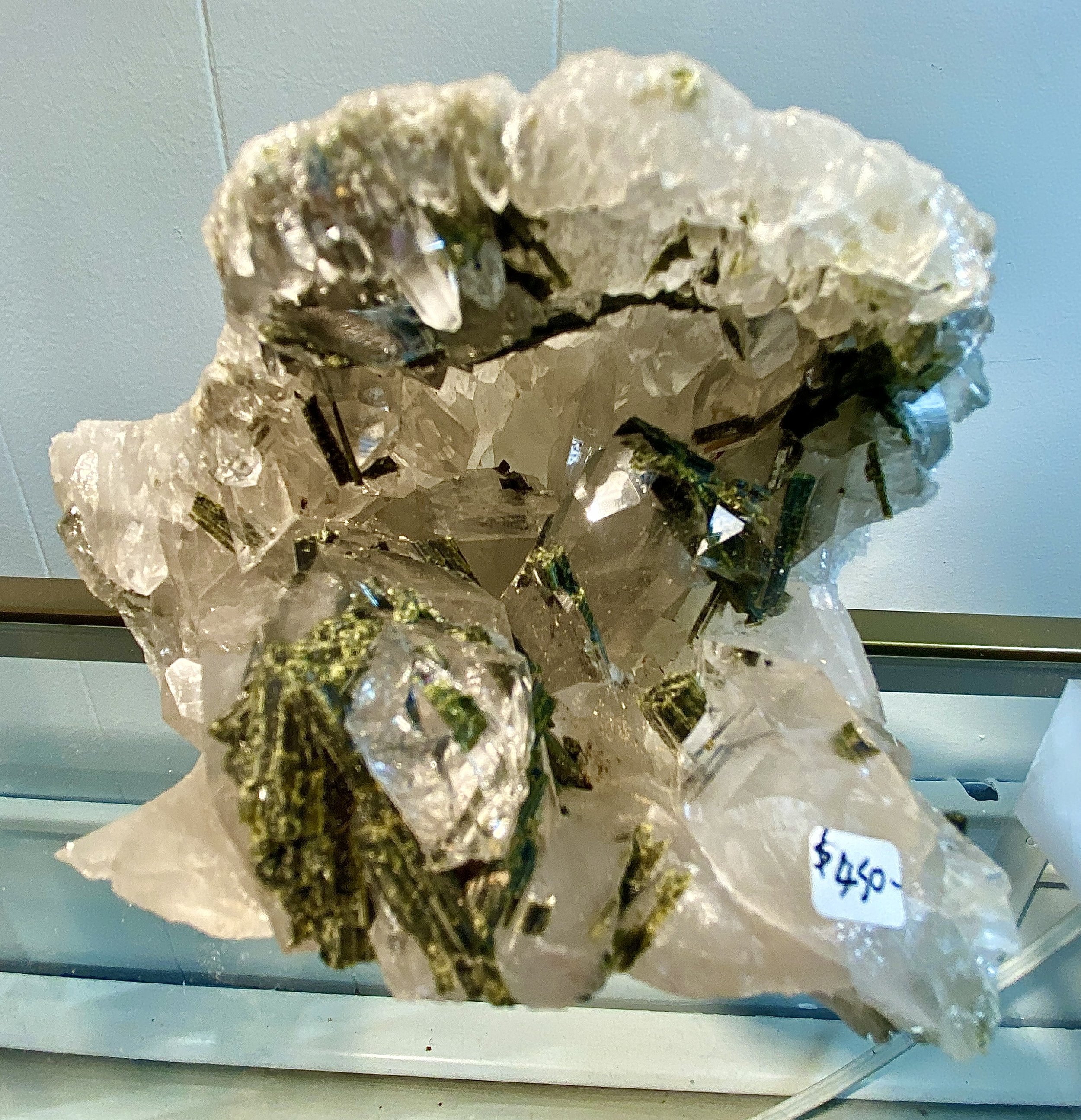 7C - Quartz W Epidote Point 1 Detail