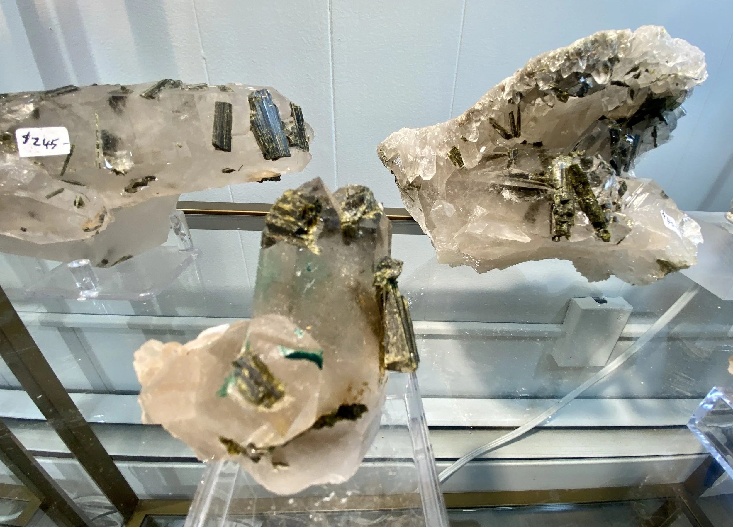 7B - Quartz W Epidote Points Group 3