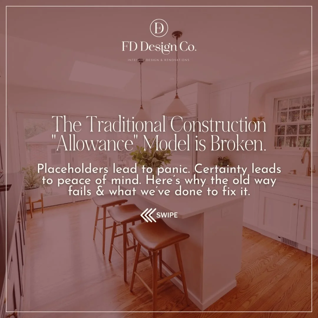 I&rsquo;m going to be honest: I didn't build FD Design to fit in with the typical residential construction model. I built it to fix it.

Coming from a background in rigorous commercial construction, I refused to accept that &quot;vague allowances&quo