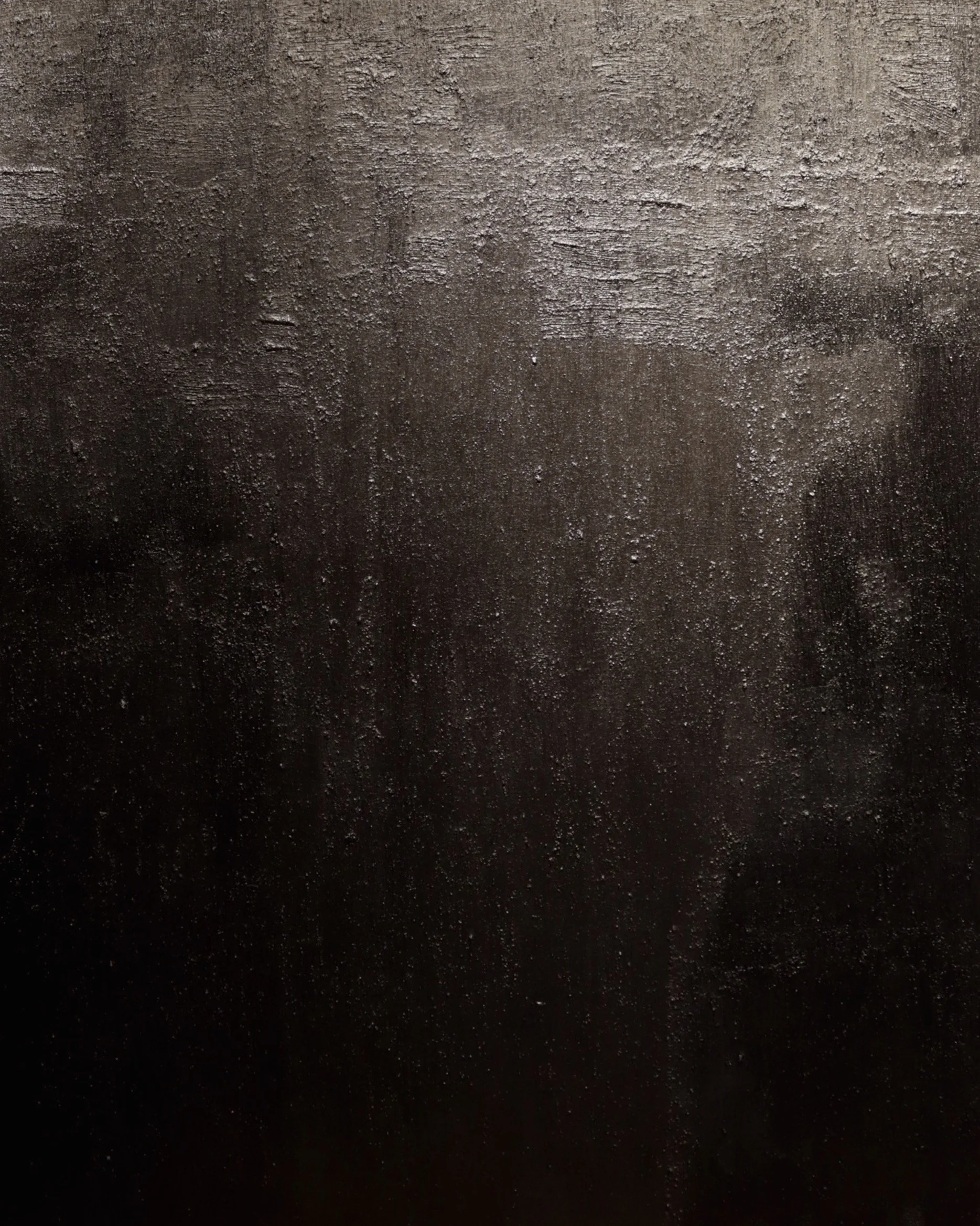 Plethora of Crust (2), 2023. Oil, cold wax, and beach sand on panel board 48 x 60 in.