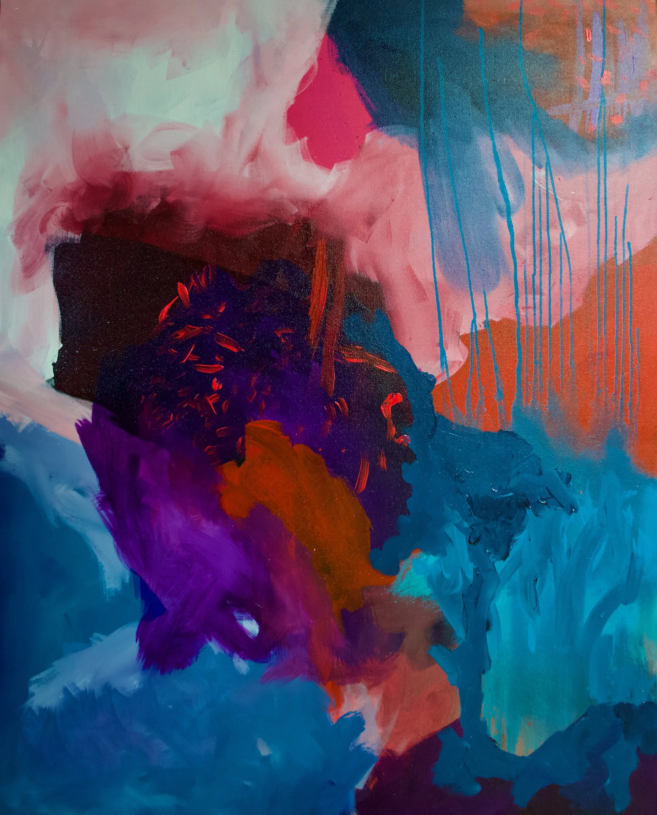 Psychological Oddity (B1), 2023. Acrylic on canvas - 48 x 60 in. [SOLD]