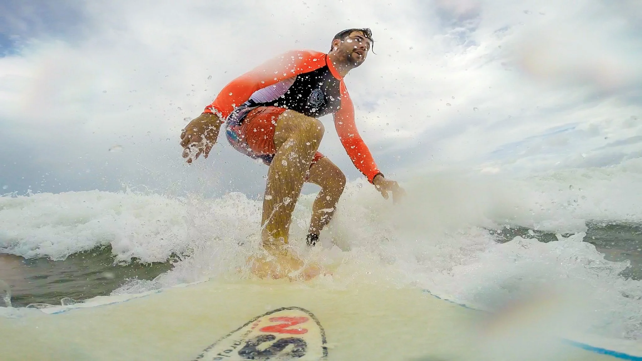 Surfing in Playa Tamarindo, Costa Rica