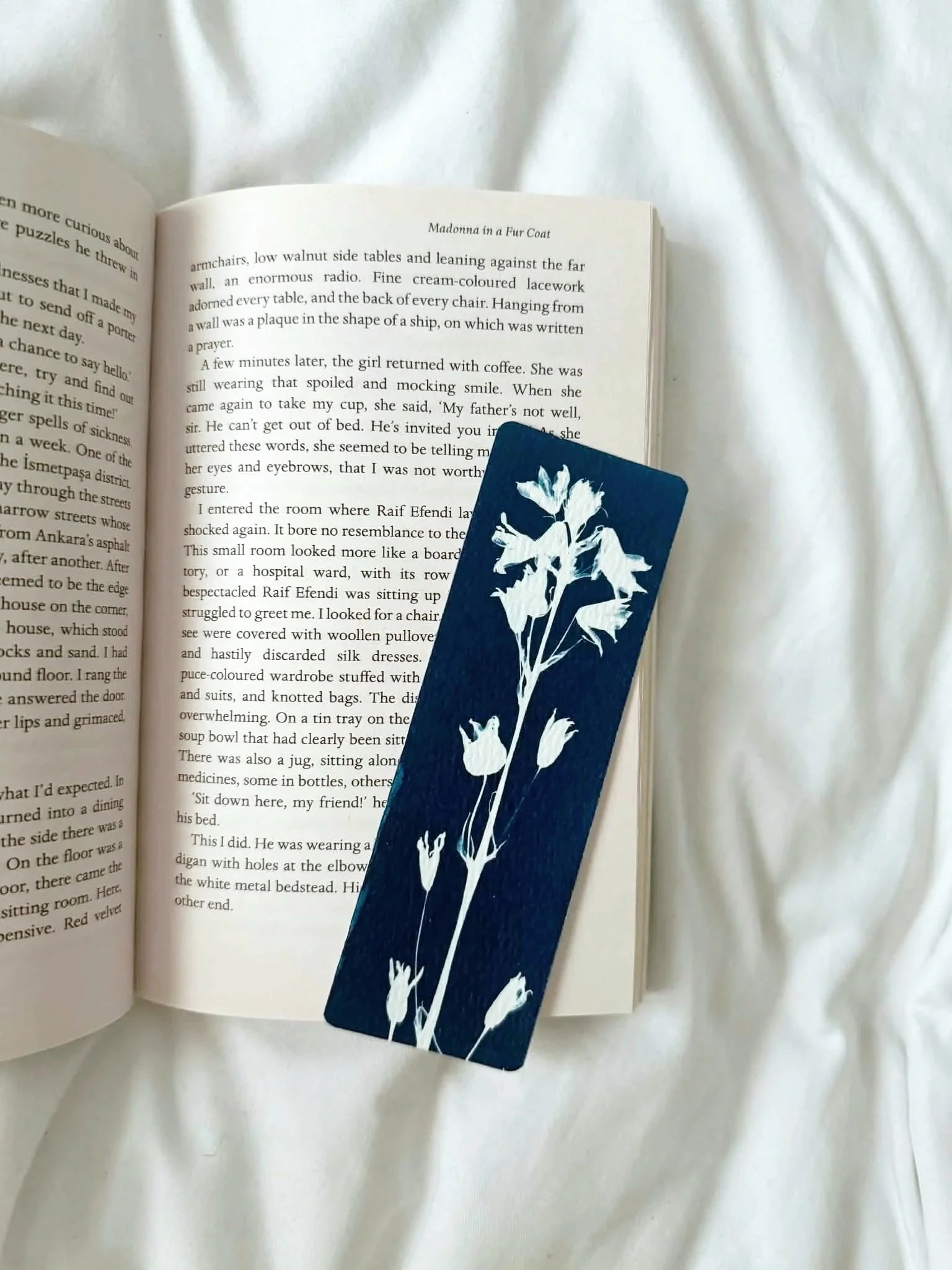 Original 2×6” Button Bluebell Bookmark