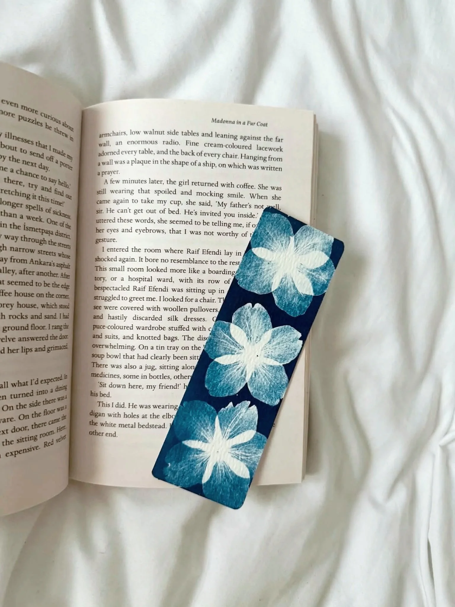 Original 2x6" Blossom Cyanotype Bookmark