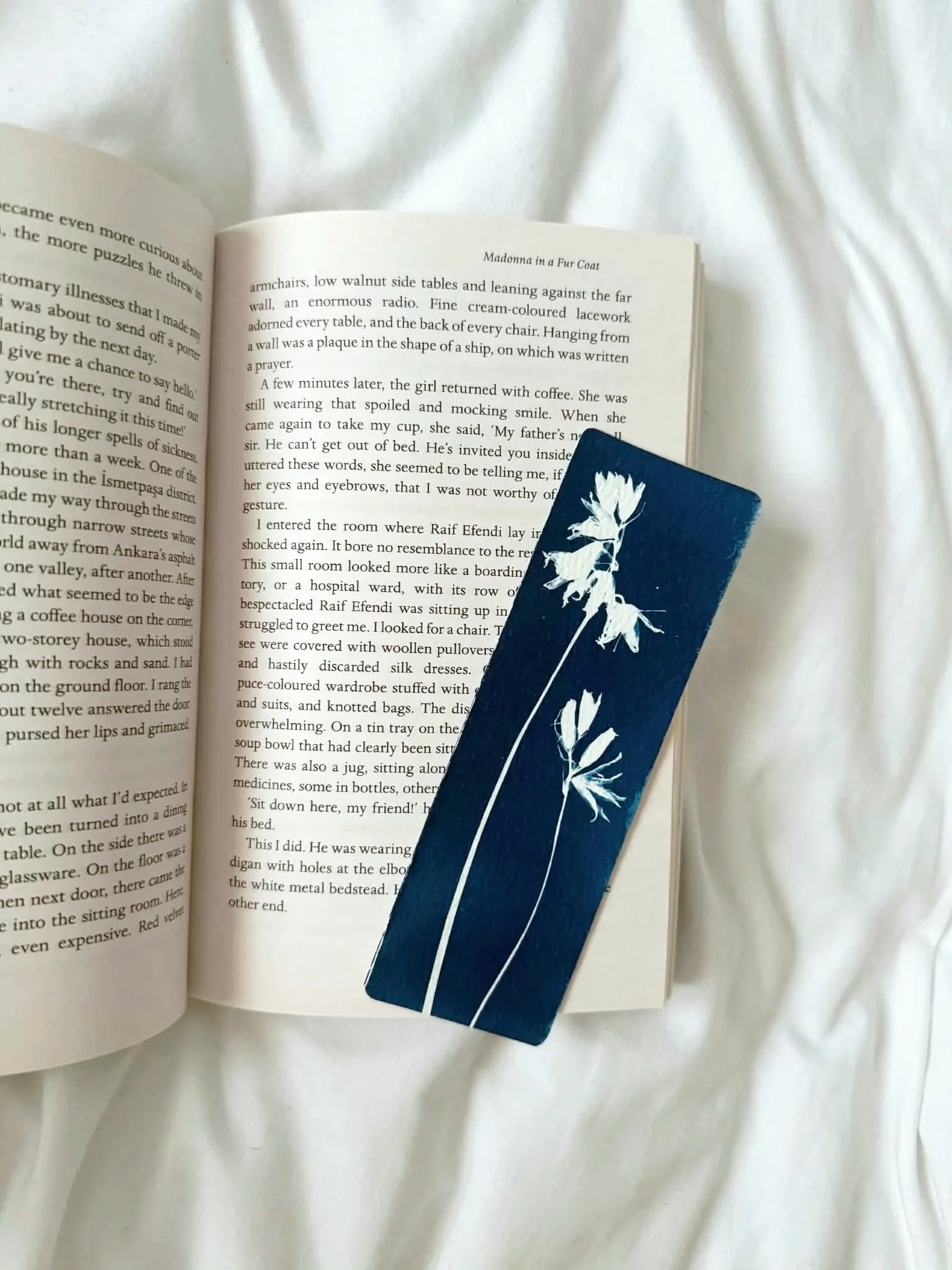 Original 2×6” Button Bluebell Bookmark