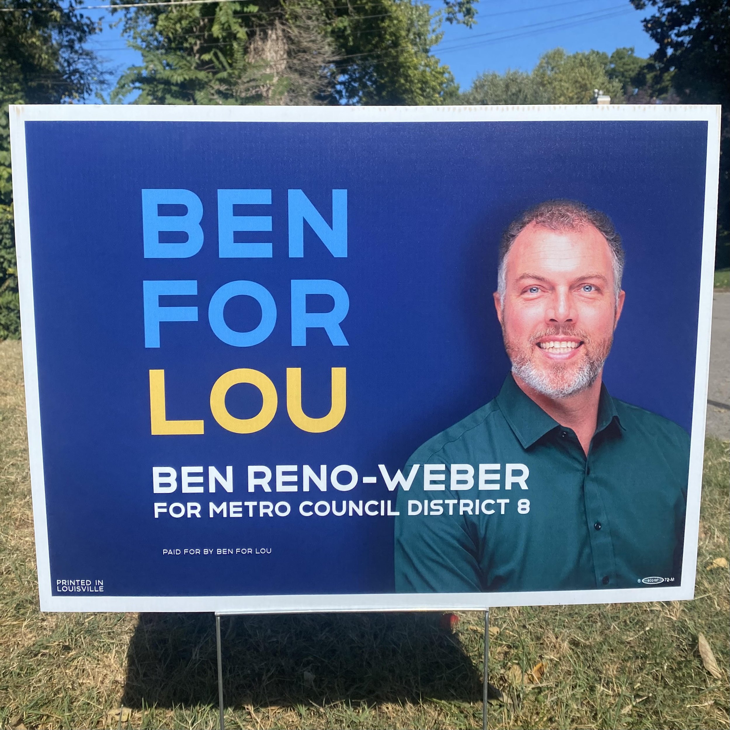 Ben for Lou Yard Sign (Free!)
