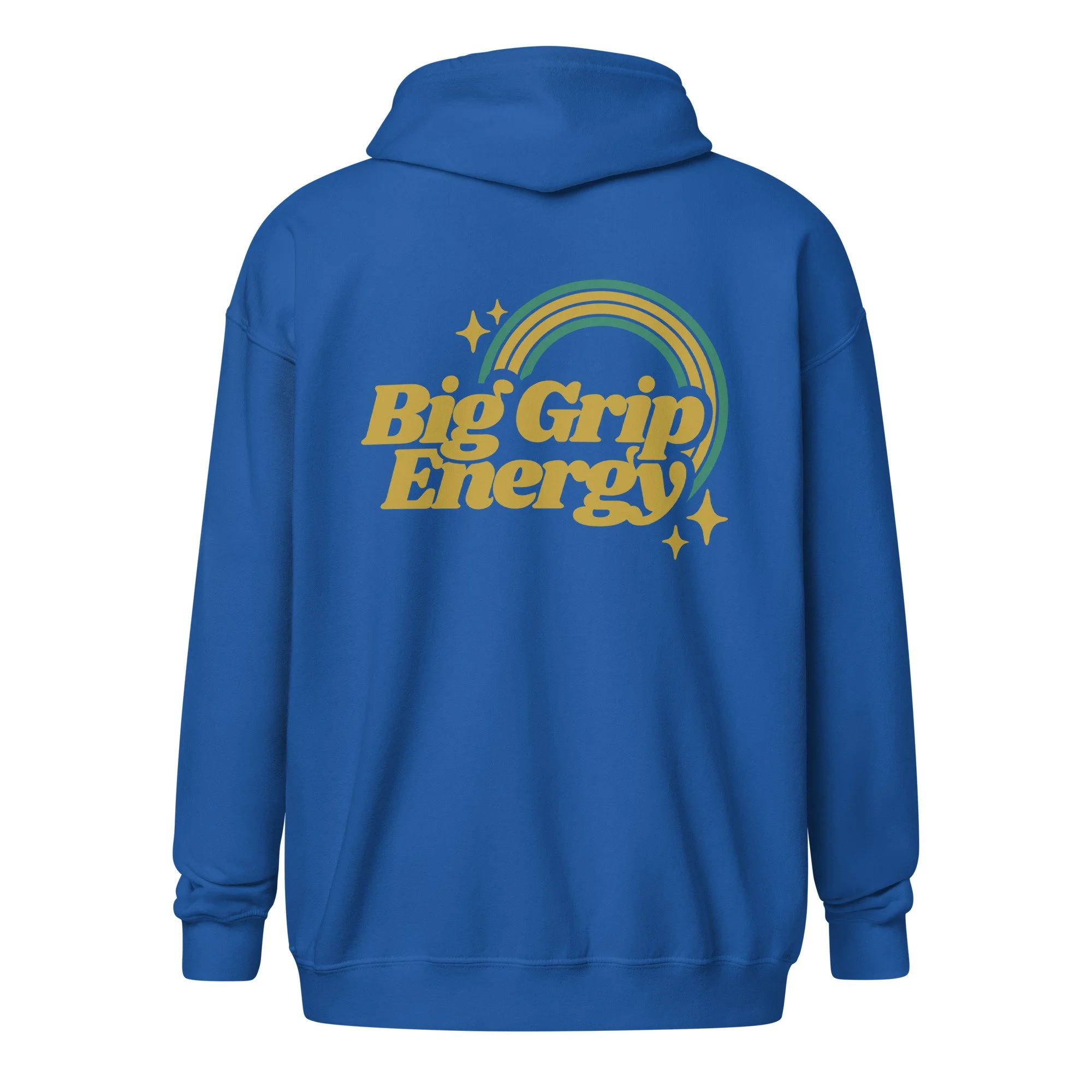 Big Grip Energy Unisex Heavy Blend Zip Hoodie (back)