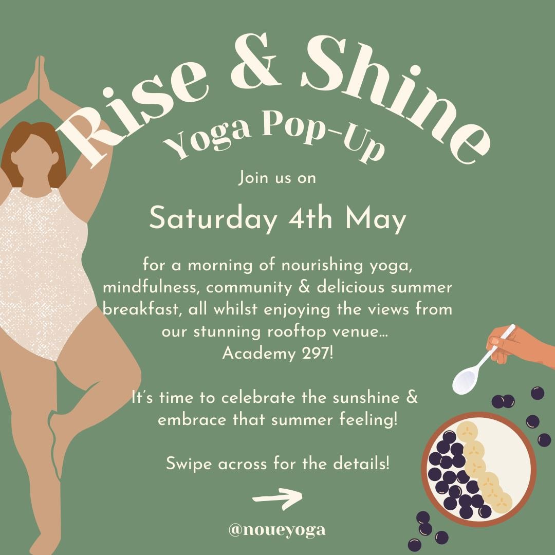 ☀️ Rise &amp; Shine, Summer's Here! ☀️ 

Tickets are now LIVE for our Rise &amp; Shine Summer Yoga Pop Up Event!

And I am so so excited for you to see our stunning venue for this event&hellip; Our morning yoga session will be held in Academy 297 😍 