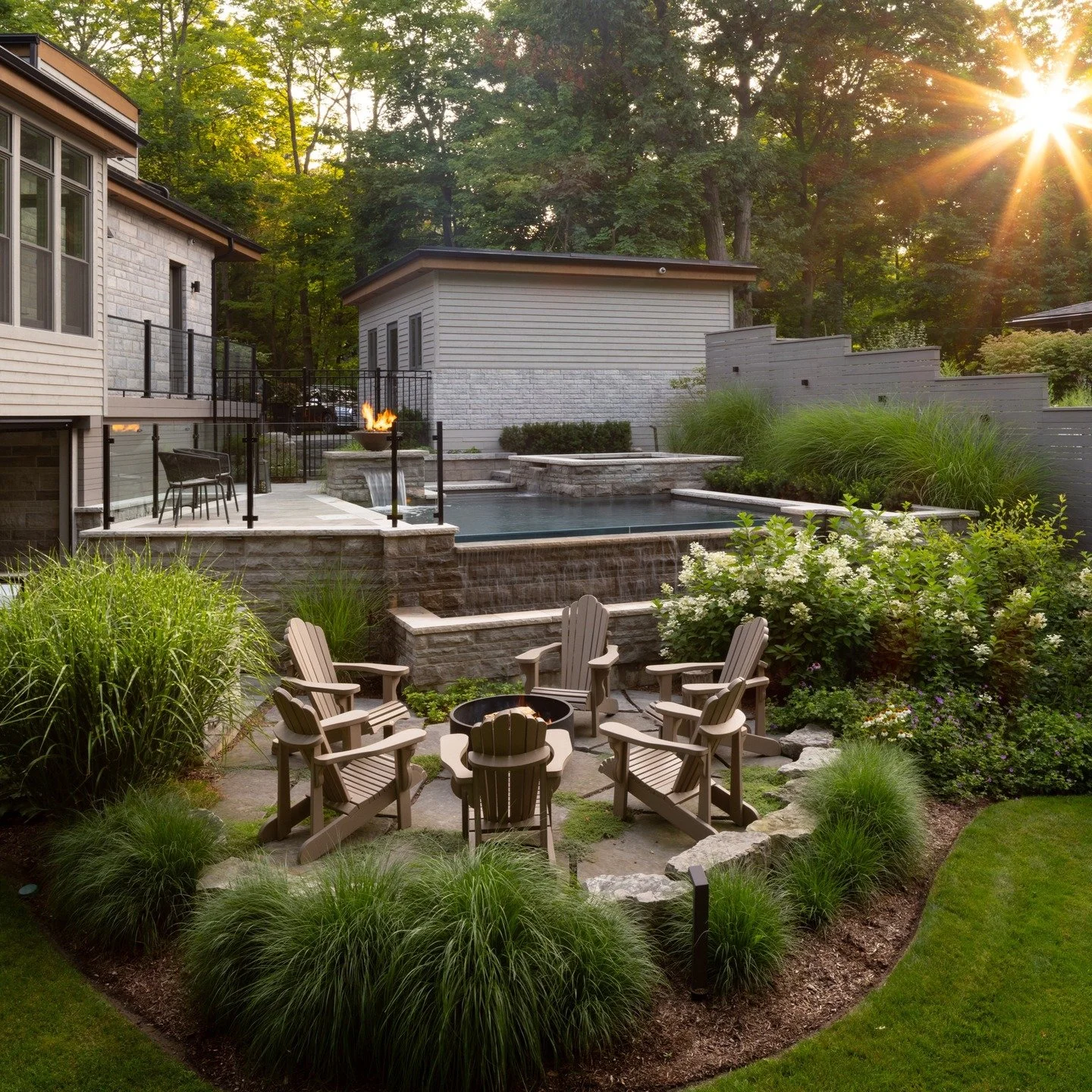 I've had the privilege of developing a second property for this client. This time with adult kids to fill gathering spaces. I take pride in creating functional outdoor spaces for entertaining or just resting with family.

Credits:
Photography 
@mcnei