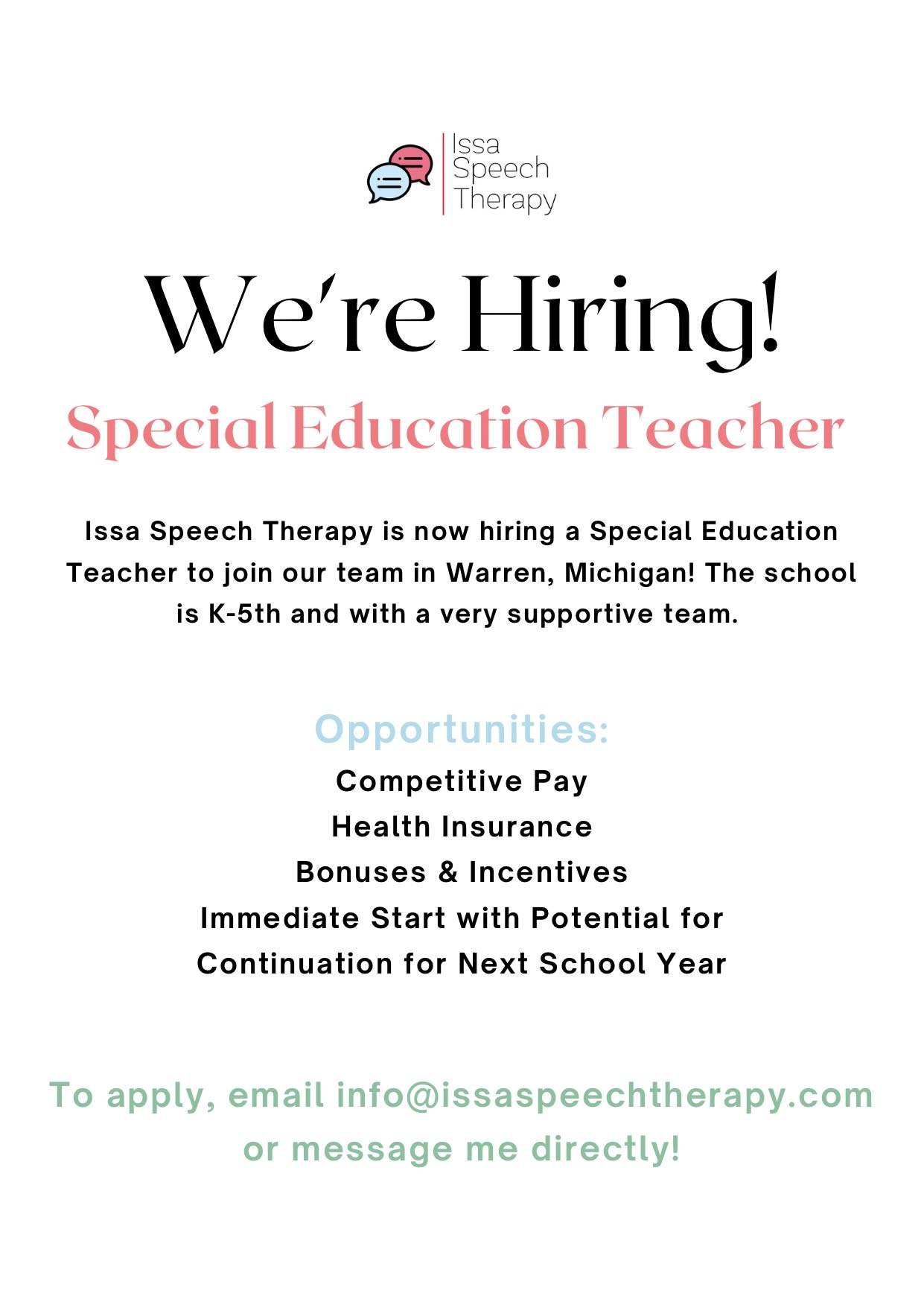 Please message me if you or someone you know may be interested in this position.