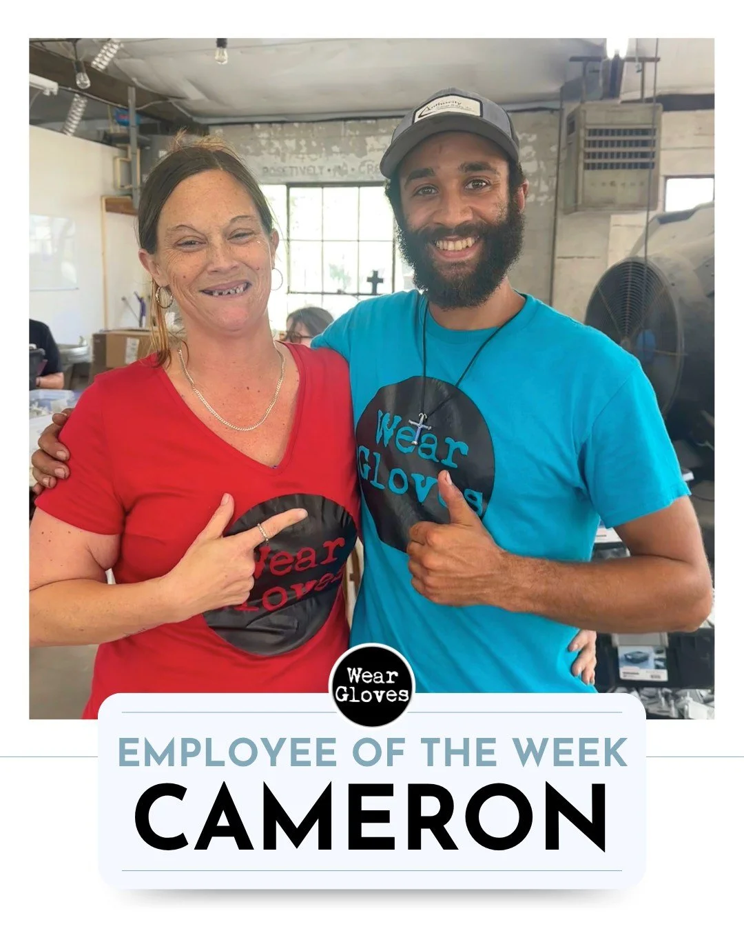 Cameron is our Employee of the Week! 💪

Cam balances two jobs and still shows up every day with a great attitude and a strong work ethic. We appreciate his dedication and positivity. 

#WearGloves #DignityNotDependency #EmployeeOfTheWeek #GreatWork 