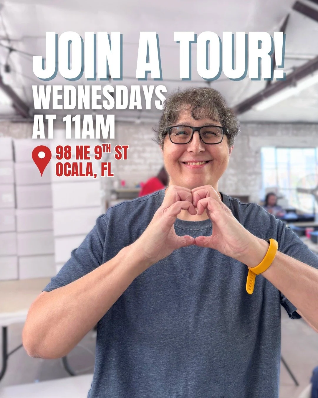 Did you know that we offer free tours of our campus at 98 NE 9th St every Wednesday at 11AM?

Come see the Dignity Center in action, meet some of our amazing clients, hear their stories, and take in the chocolatey aroma of Dignity Roasters coffee roa