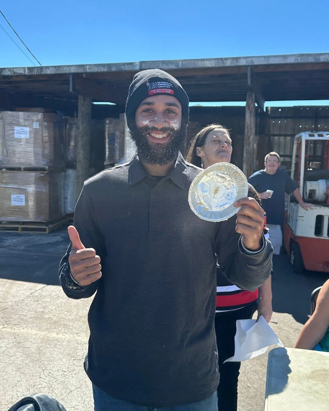We had a great time at our Halloween party this year! 🎃 Shoutout to Cameron for winning the pie-eating contest, and big thanks to Karen for the festive food! 

#WearGloves #DignityNotDependency #Halloween #PieEatingContest