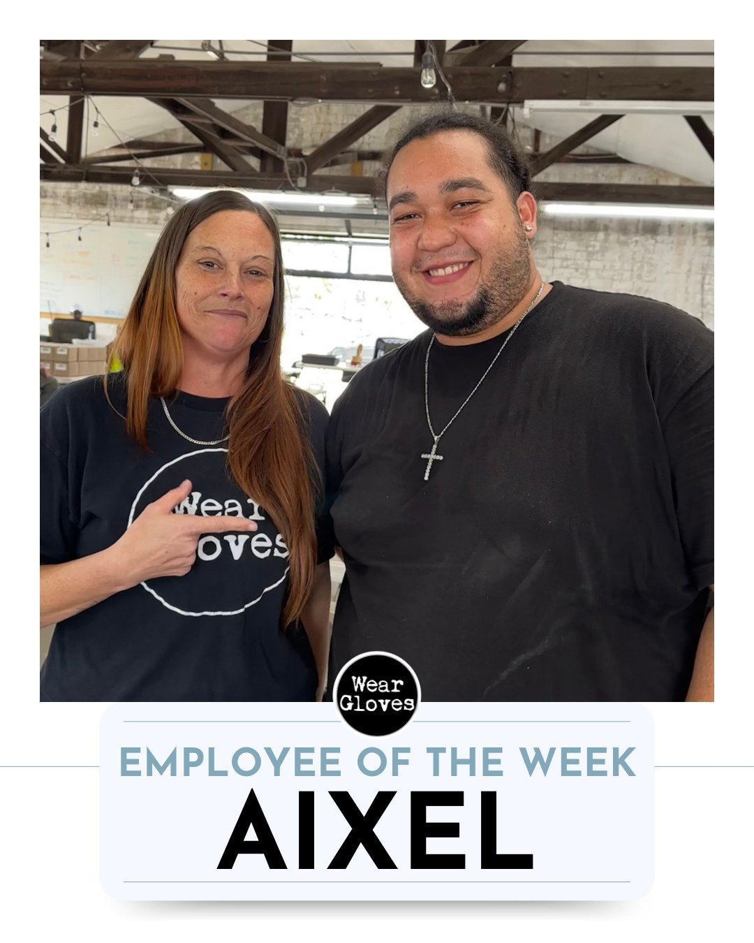 Our Employee of the Week is Aixel! 🌟

Aixel has shown an incredible shift in attitude, work ethic, and overall demeanor. His dedication to growth has truly impressed us.  Keep up the amazing work, Aixel! 

#WearGloves #DignityNotDependency #Employee