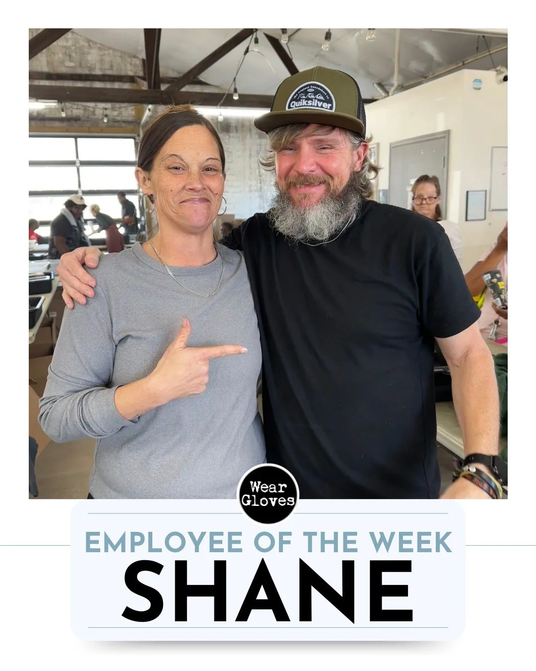 Congratulations to Shane, our Employee of the Week! 

Shane is the first to receive this award twice&mdash;a true reflection of his consistency, dedication, and heart for the Wear Gloves mission. We&rsquo;re so grateful for you, Shane!

#WearGloves #