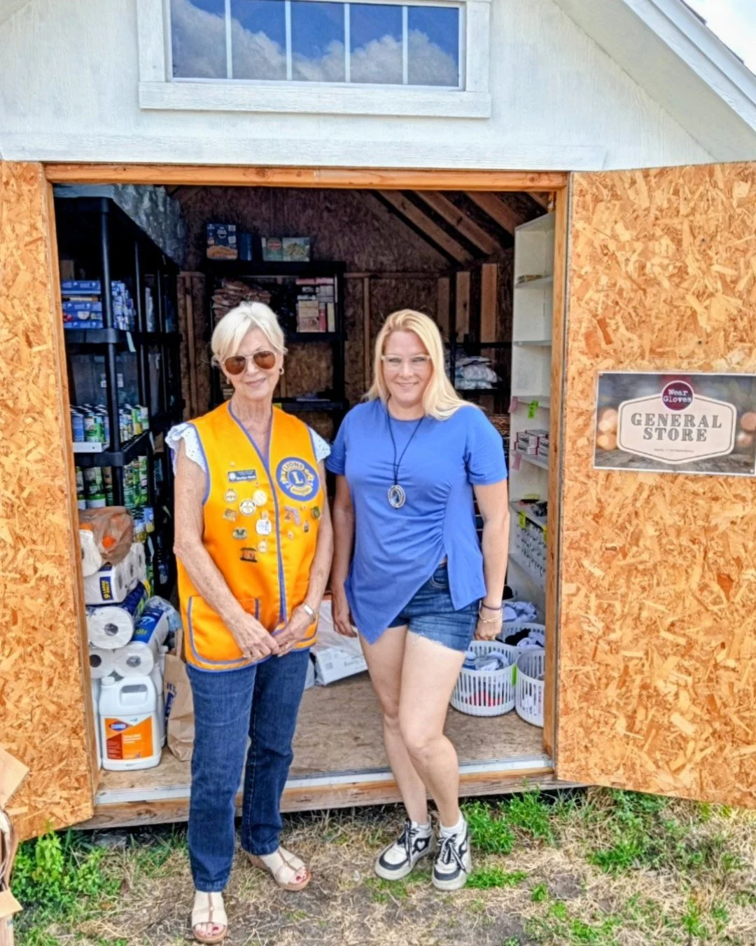 A big thank you to the Lions Club for their contribution to our General Store yesterday!

Melissa does a terrific job keeping our General Store stocked with donated household items and managing it with care. Because of the generosity of community par
