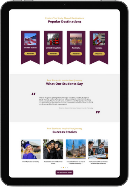 Aspire Web UI & UX Design — Feather Media