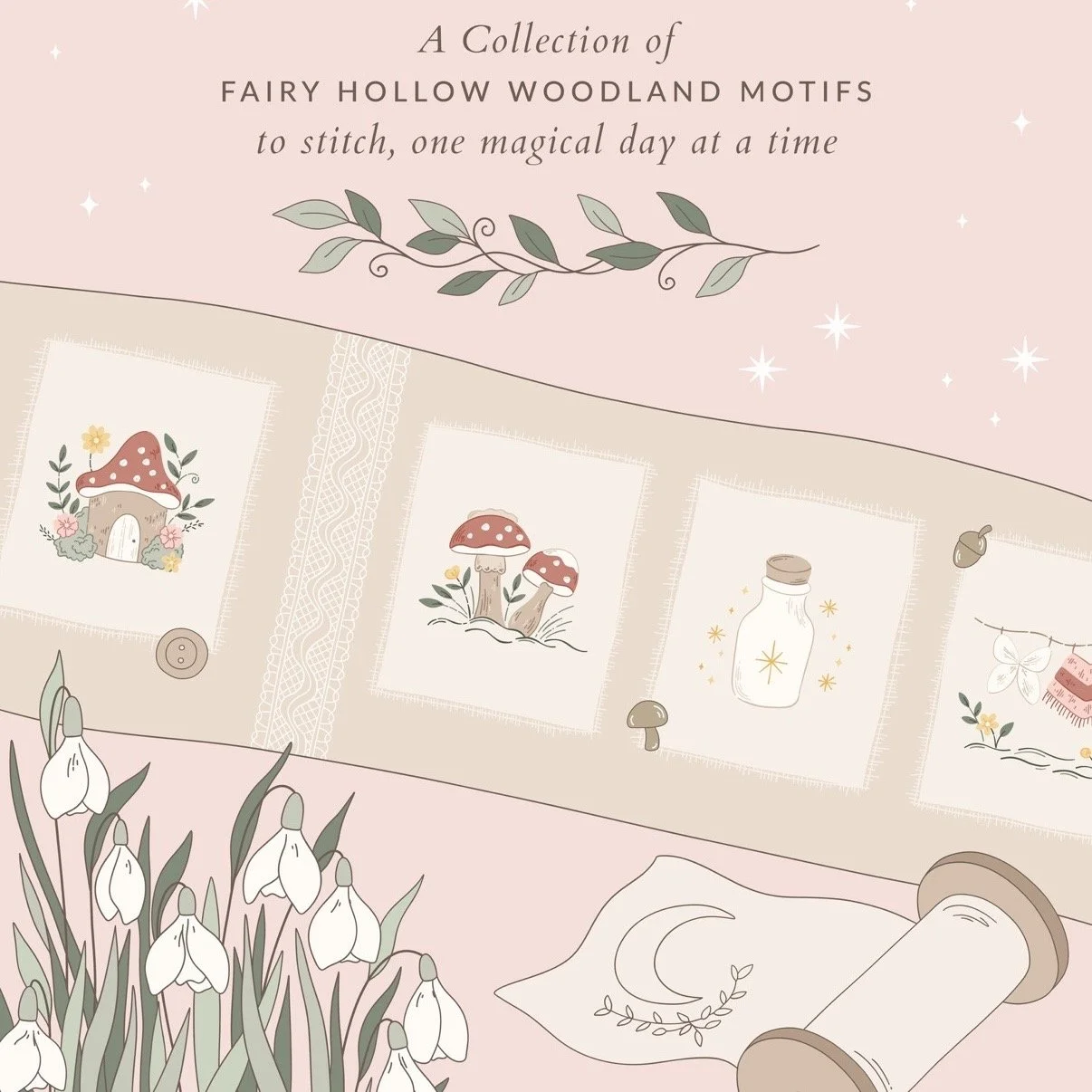 Winter in Fairy Hollow 24 Day Bobbin Roll Christmas Collection - Pre Order