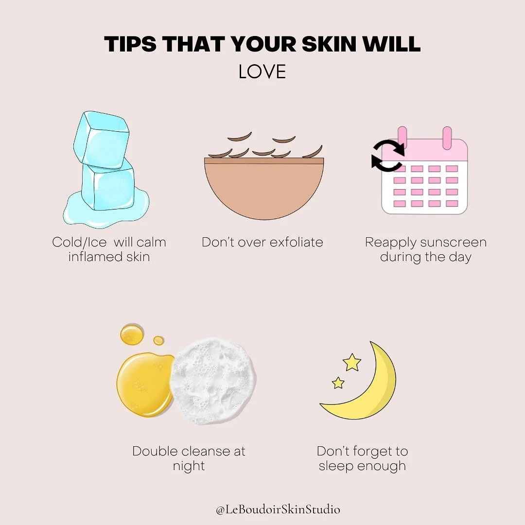 ✨ Simple habits your skin will love ✨

Your skin is your body&rsquo;s largest organ and it thrives when you give it a little extra care.

❄️ Cold therapy : Using cold water or ice can calm irritation, reduce puffiness and soothe inflammation.

🧖&zwj
