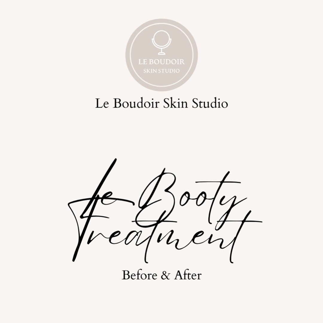 ✨ Booty Facial Glow-Up ✨
Brightening &bull; Purifying &bull; Smoothing

Le Boudoir Skin Studio, I offer a personalized Booty Treatment 🍑 to help you feel silky smooth and radiant ✨

Swipe to see the real Before &amp; After from a single brightening 