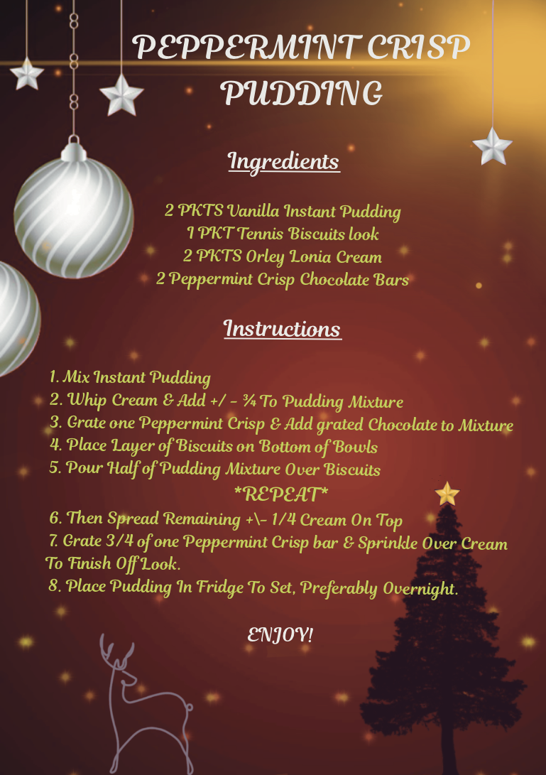Peppermint Crisp Pudding Recipe - Flyer.png