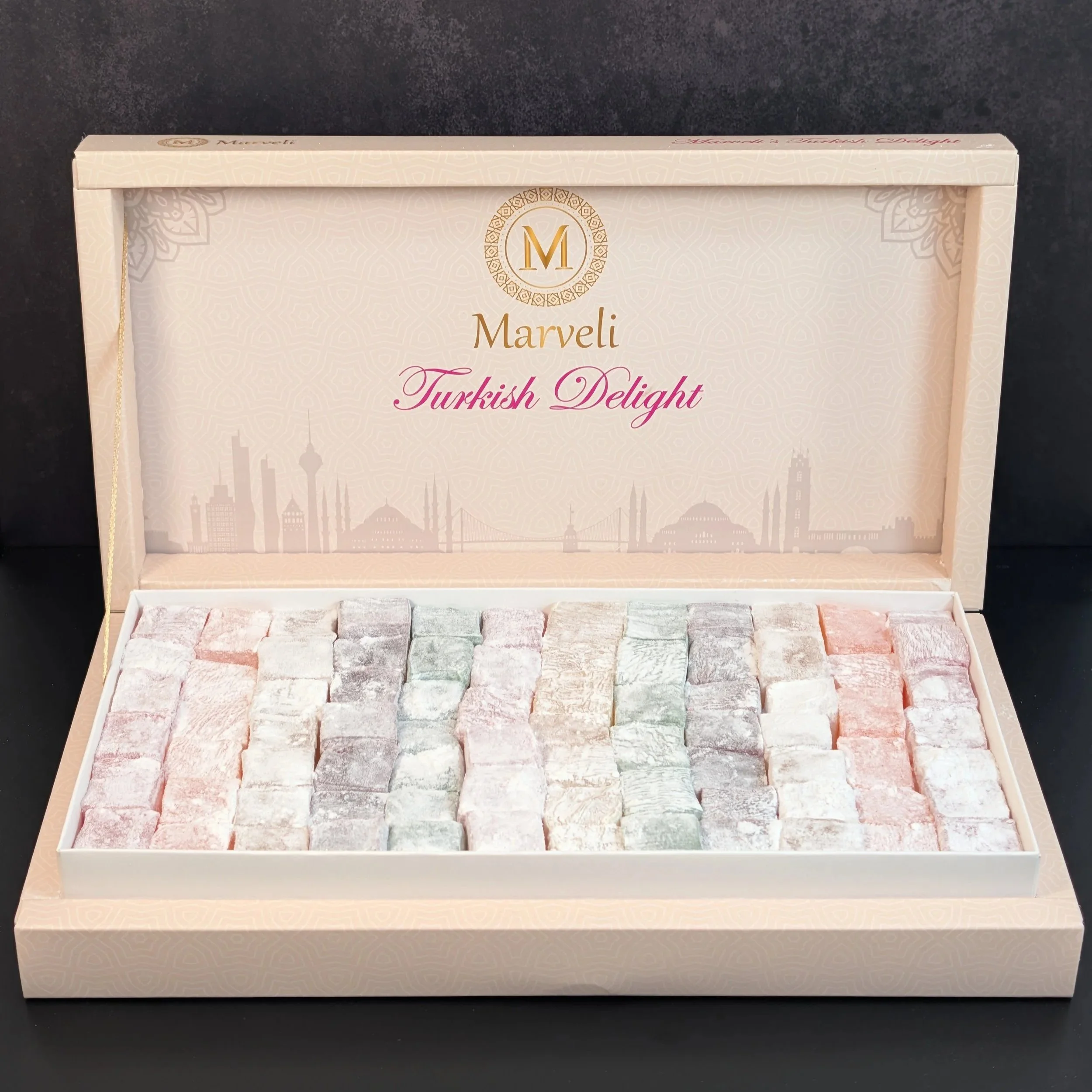 Turkish Delight Gift Box Lokum Classic Cube Mix