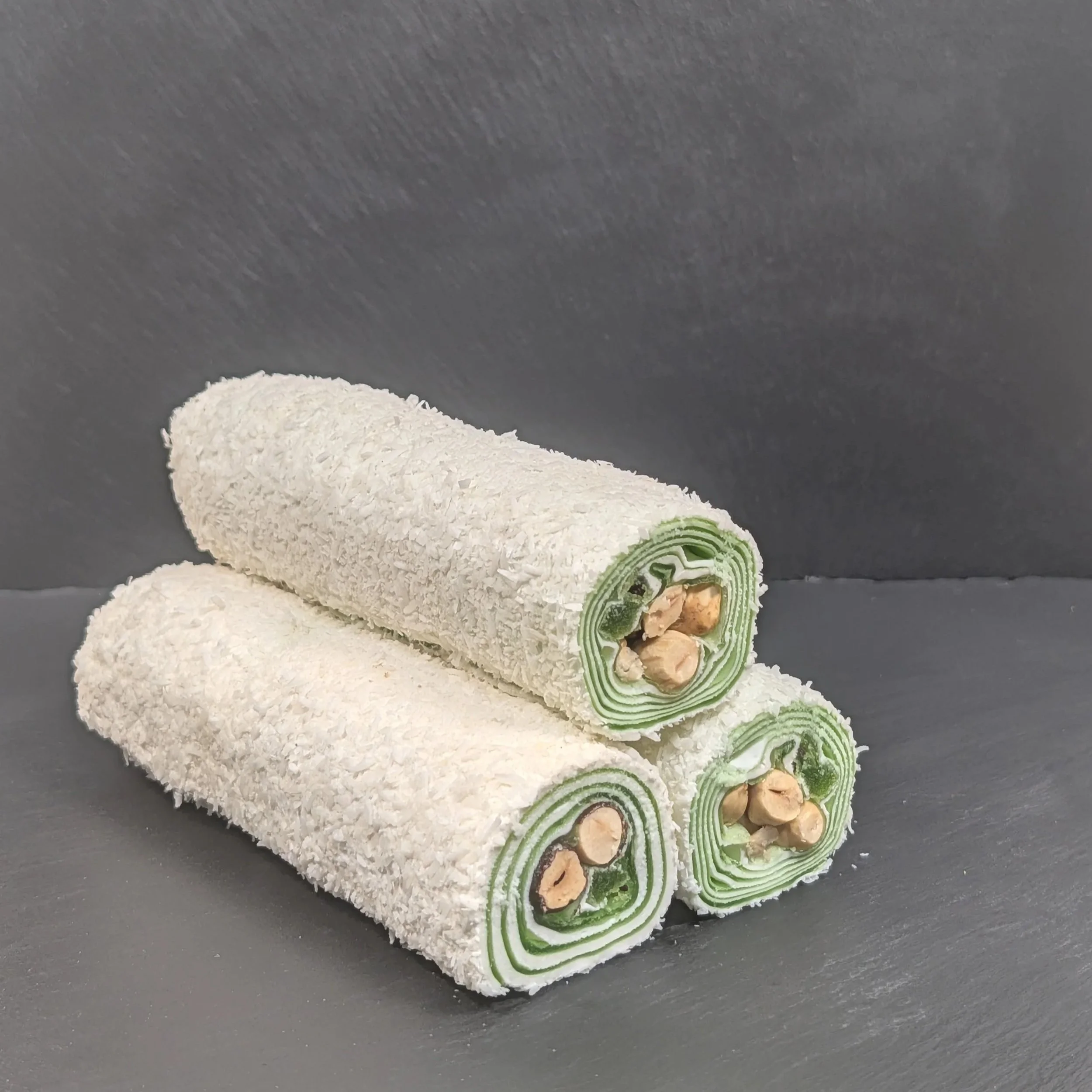 Turkish Delight Mellow with Kiwi Flavour, Hazelnut and Coconut