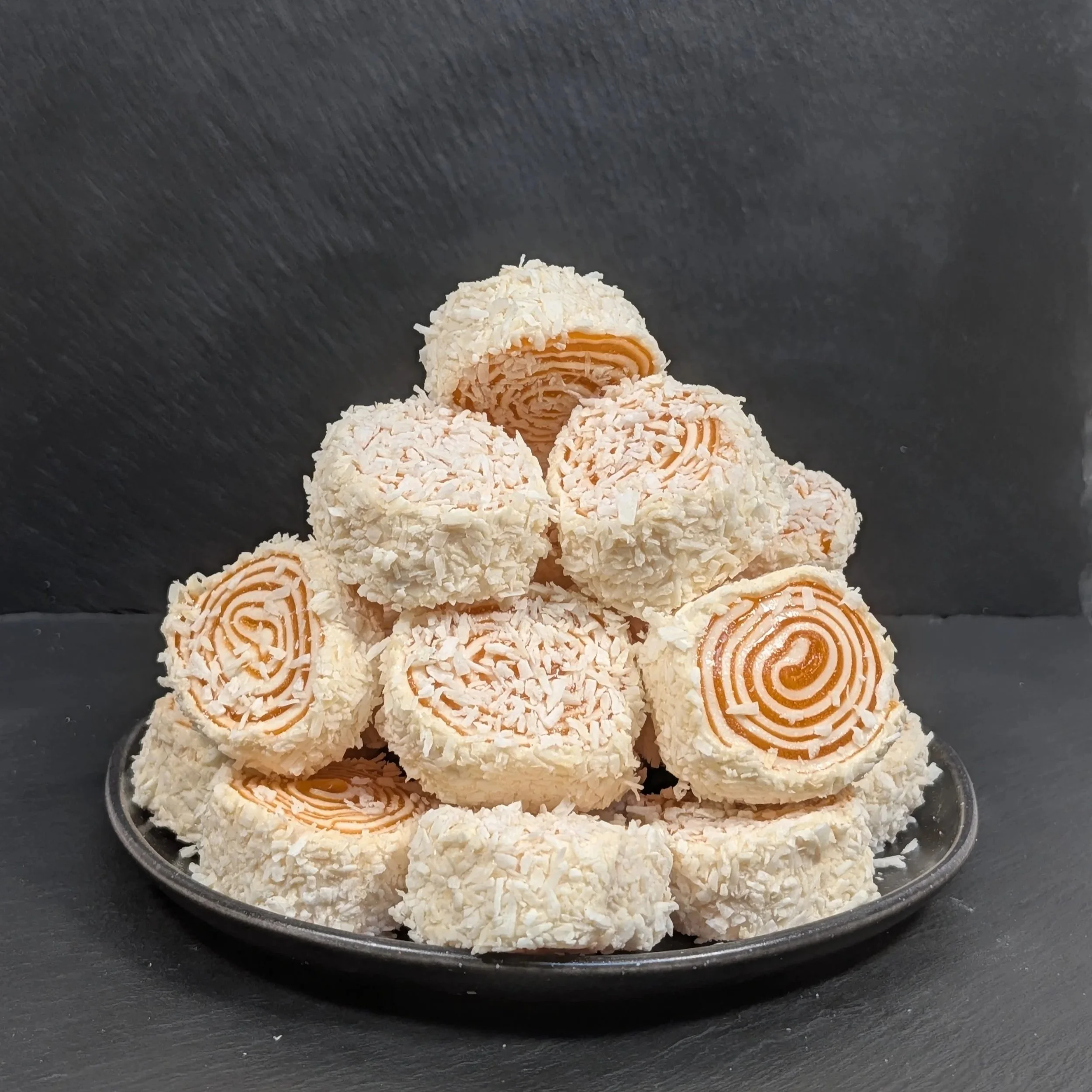 Turkish Delight Fruit Swirls Lokum Orange