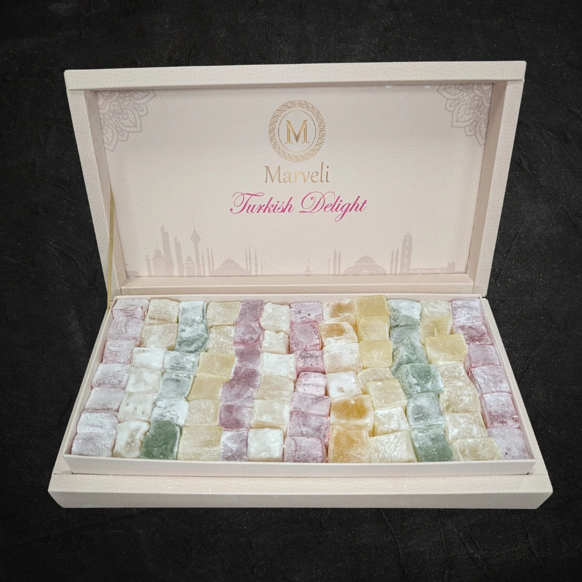 Turkish Delight Gift Box Lokum Classic Cube Mix