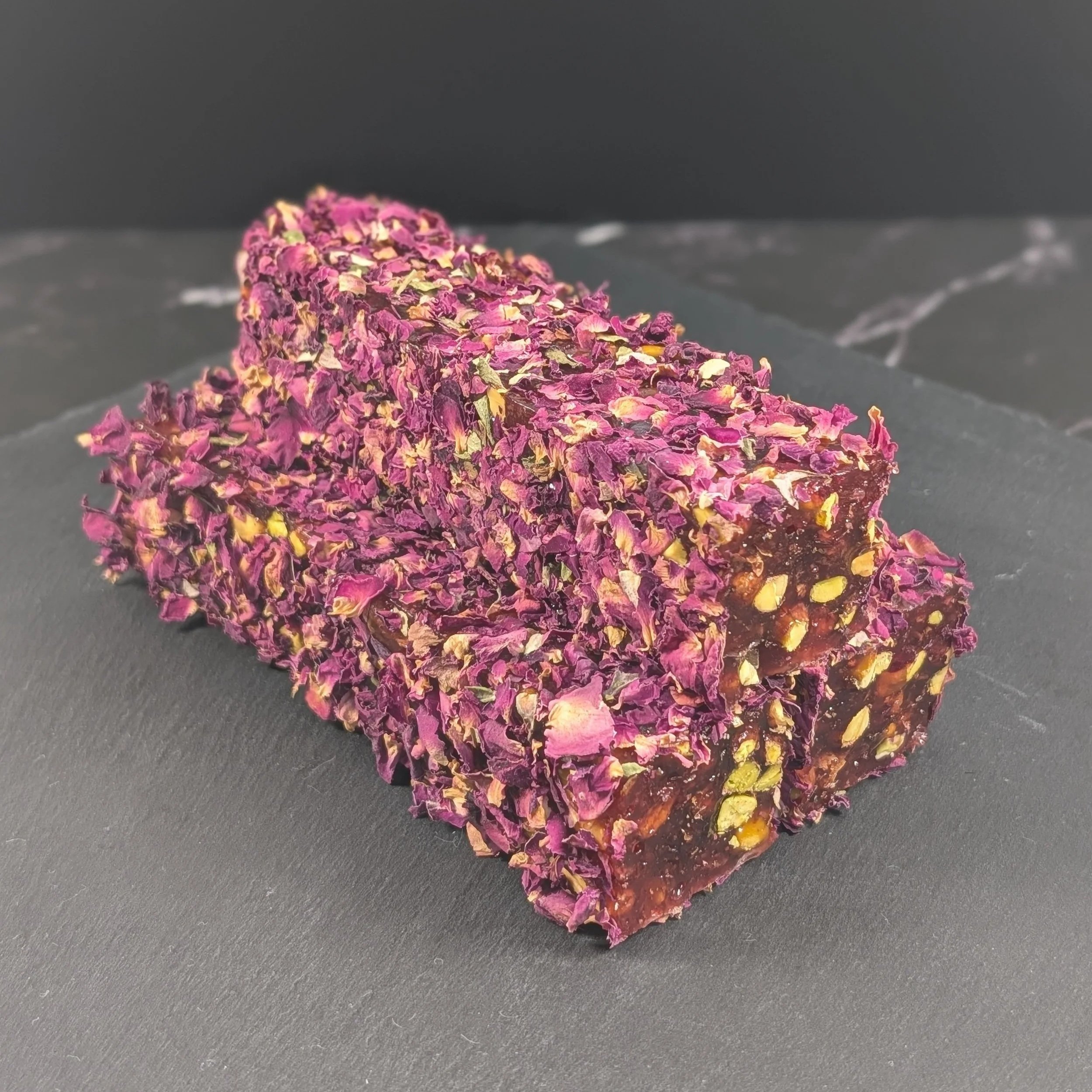 Turkish Delight Pomegranate Flavour, Pistachios & Rose Petals