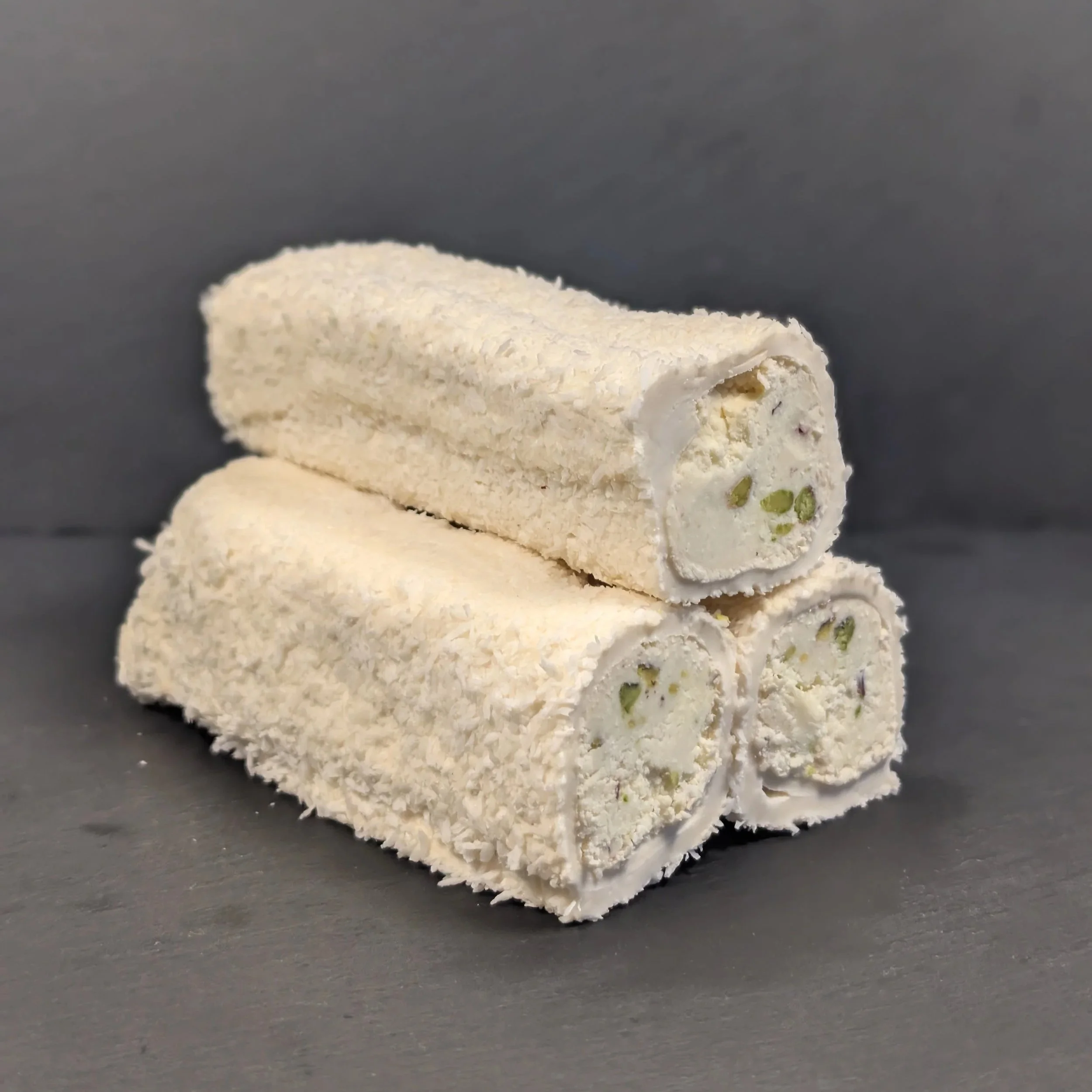 Hazelnut Cream with Pistachios & Coconut Turkish Delight (Lokum)