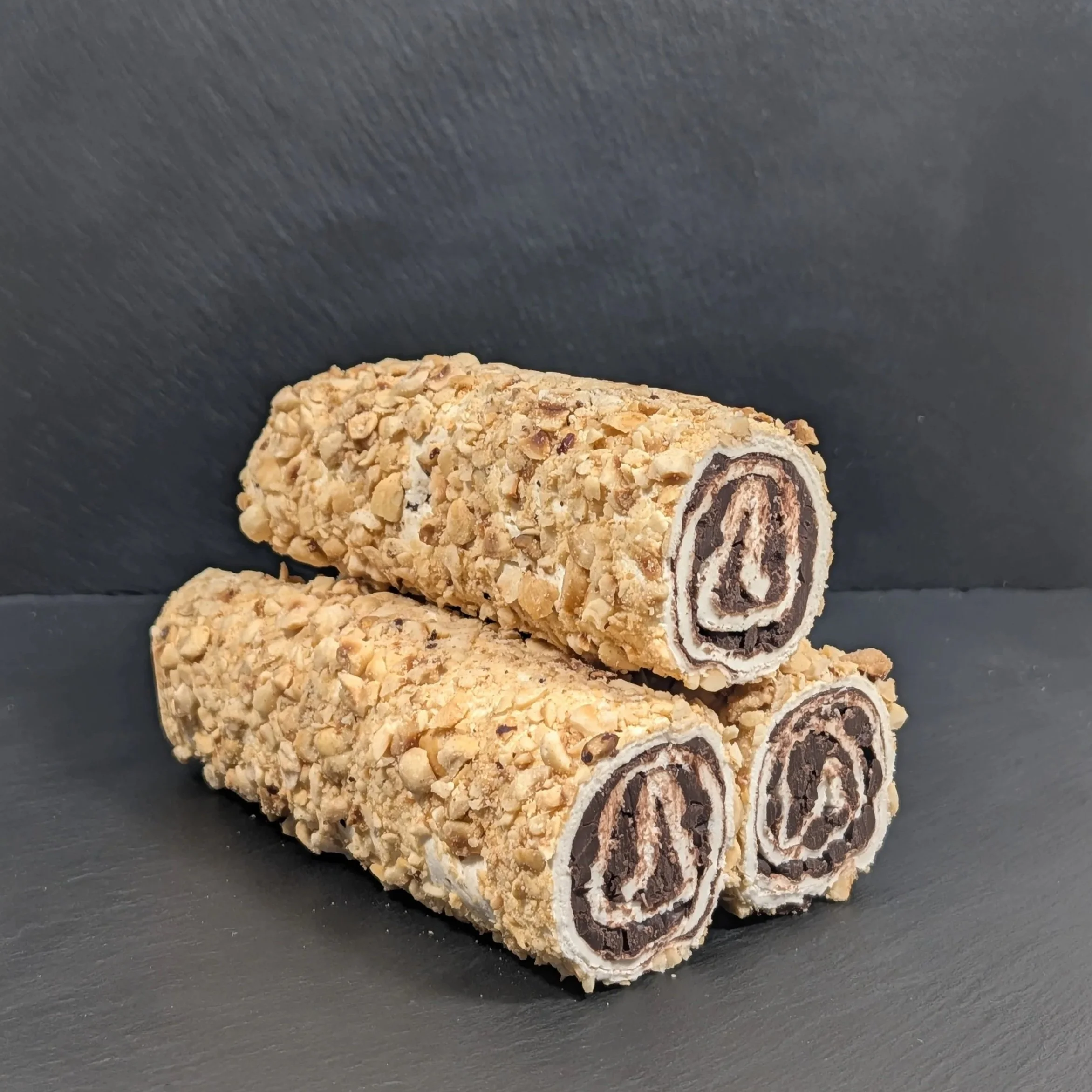 Mellow Turkish Delight Chocolate Cream Swirl with Hazelnuts