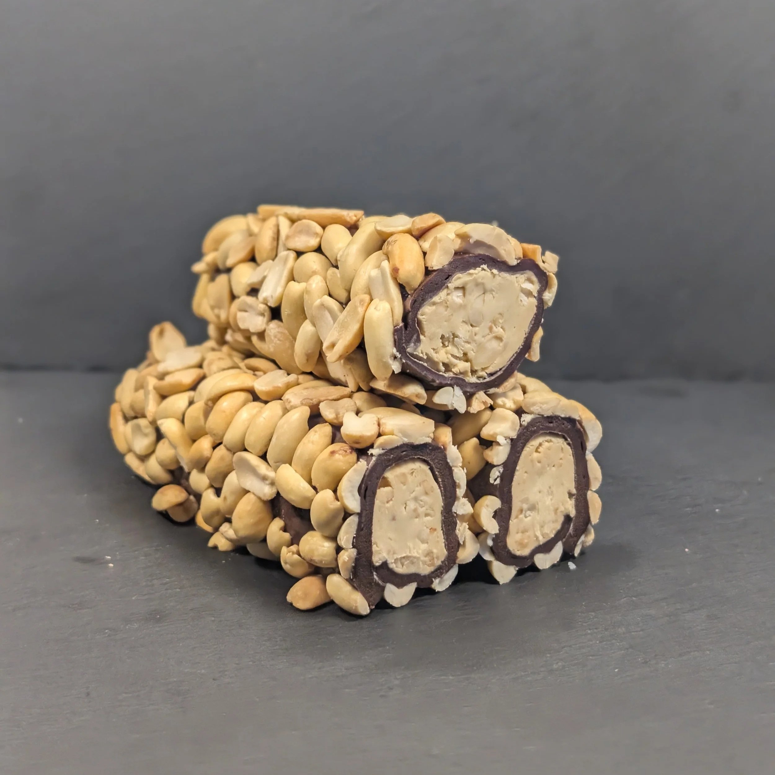 Cocoa, Peanuts & Hazelnut Cream Turkish Delight (Lokum)