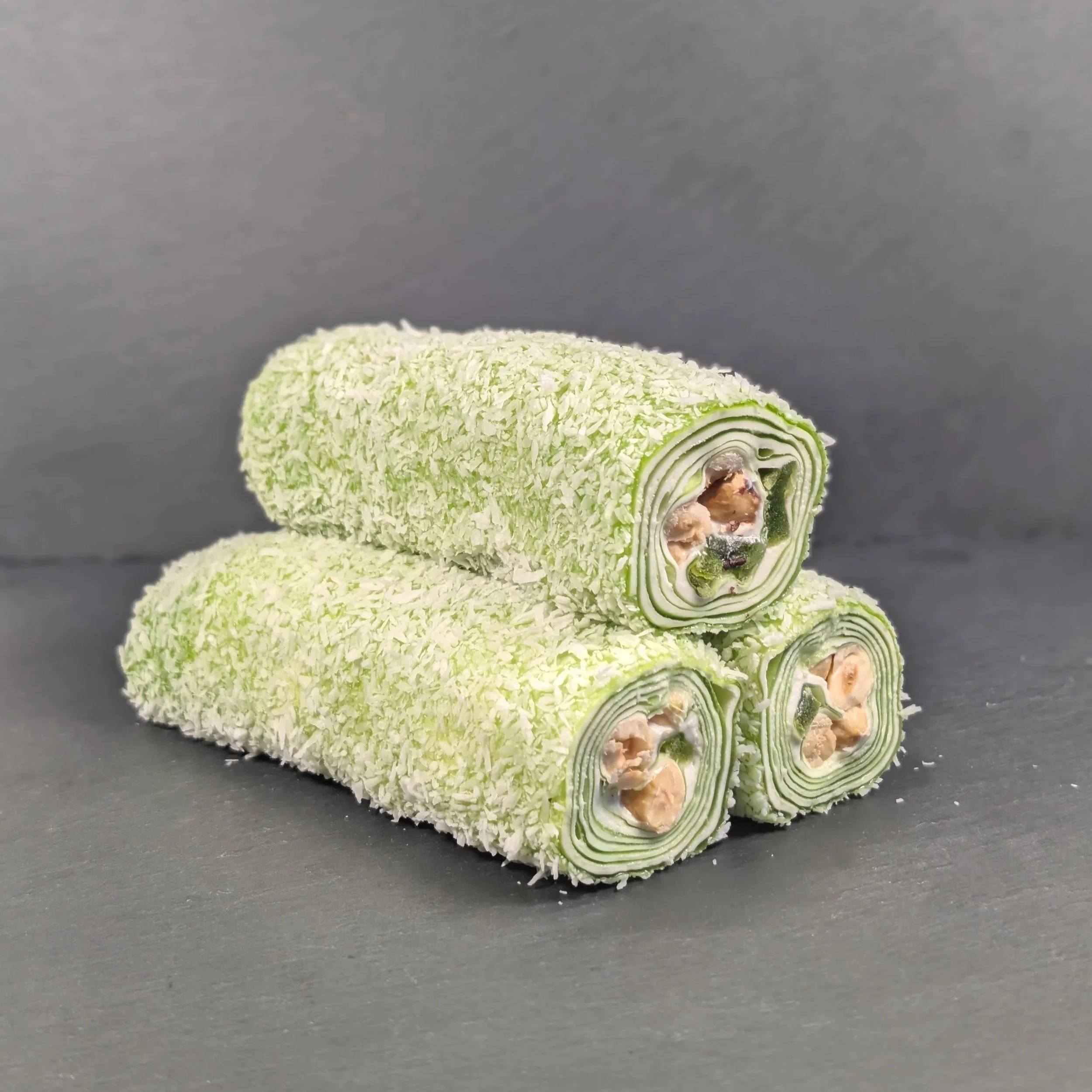 Dried Kiwi, Hazelnut & Coconut Turkish Delight (Lokum)
