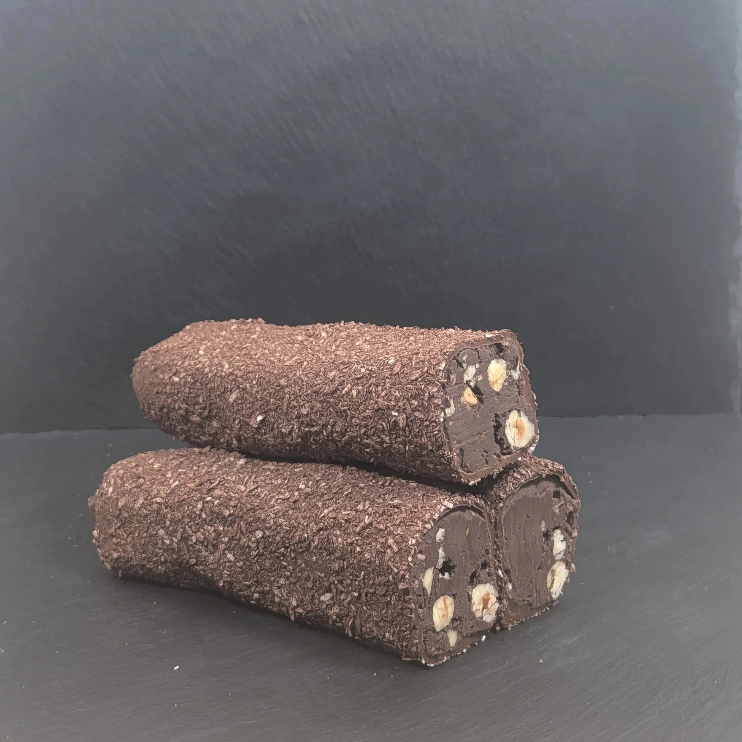 Turkish Delight Chocolate Hazelnut Cream and Desiccated Coconut and Cocoa