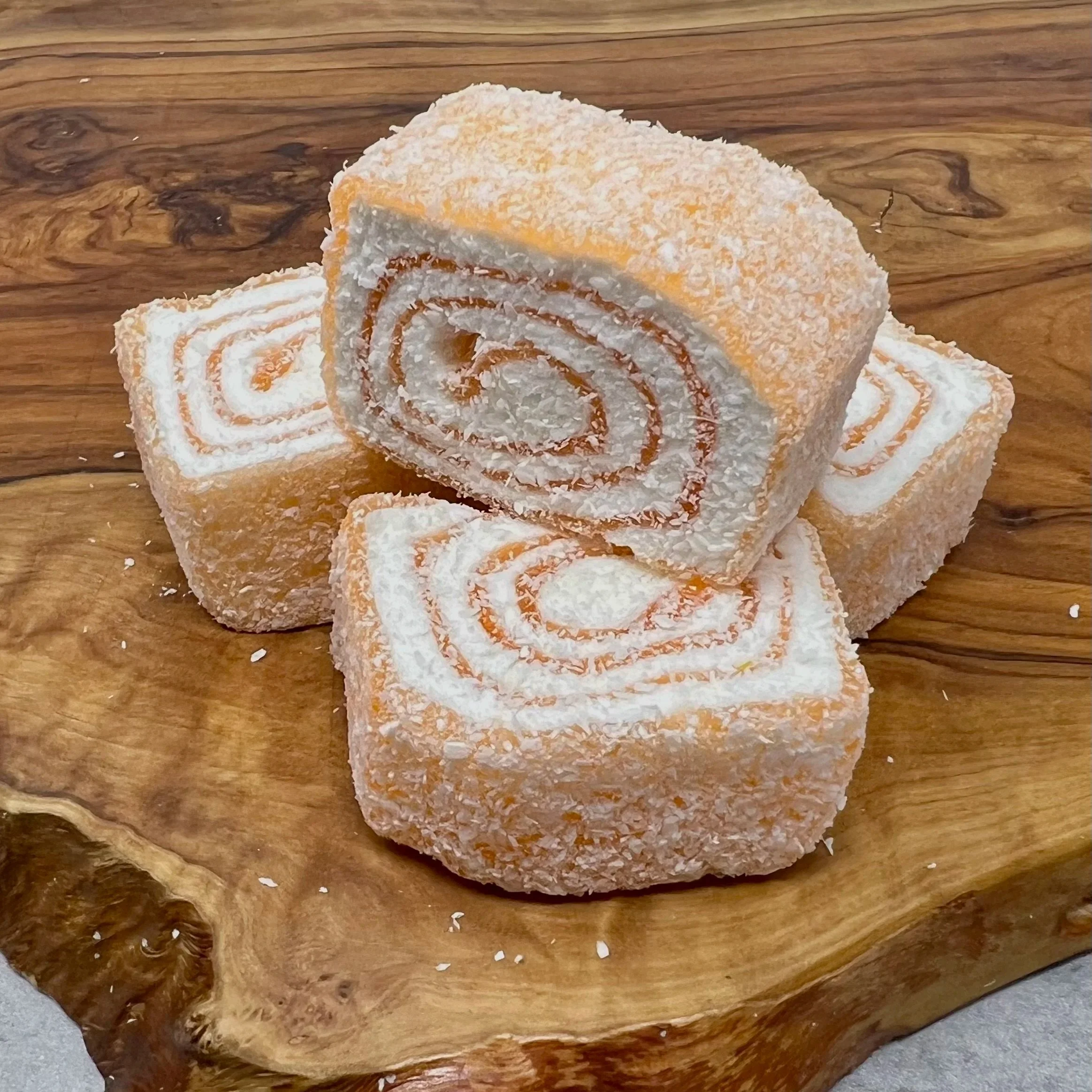 Turkish Delight Fruit Swirls Lokum Orange