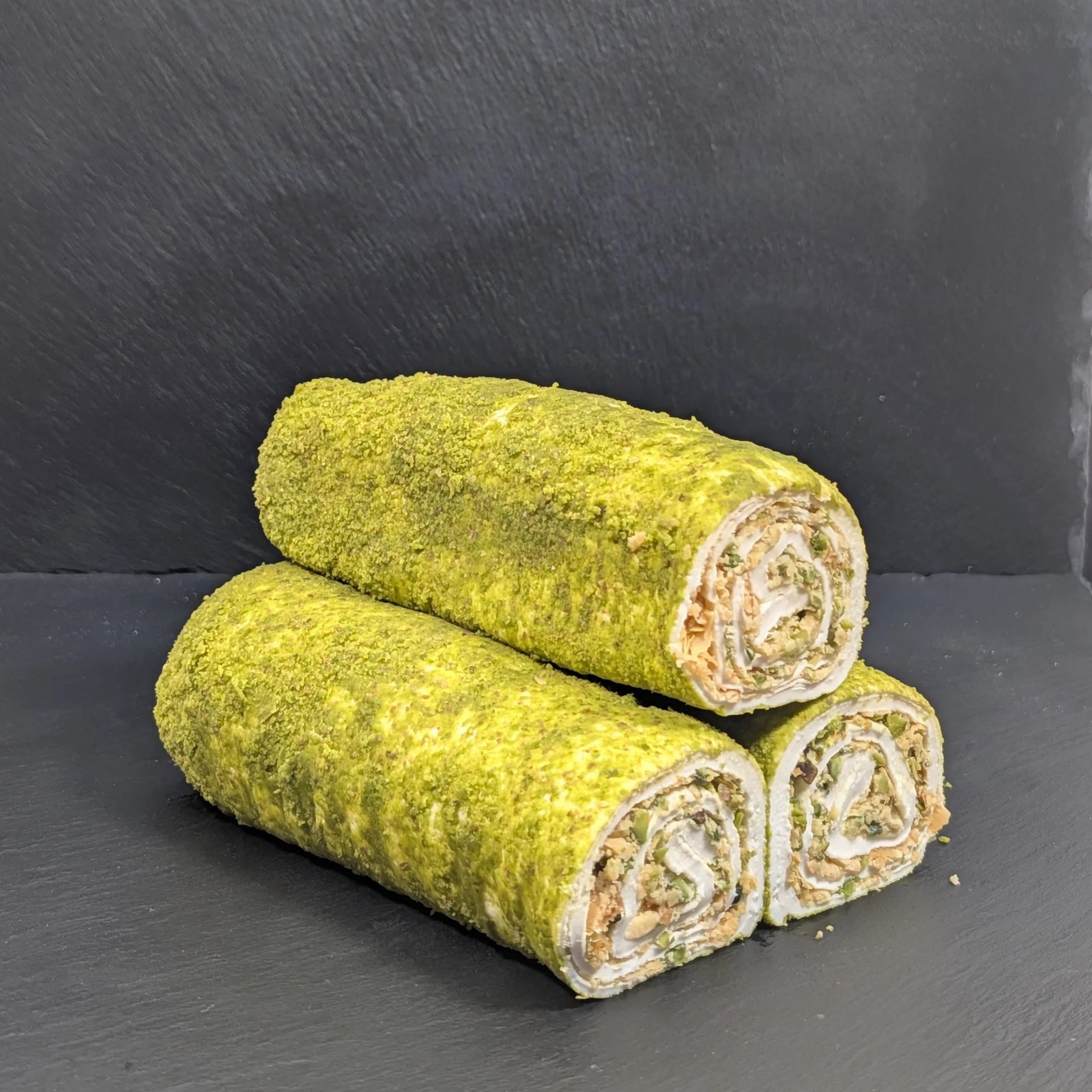 Turkish Delight Swirl with Hazelnut Cream and Baklava Crumbs