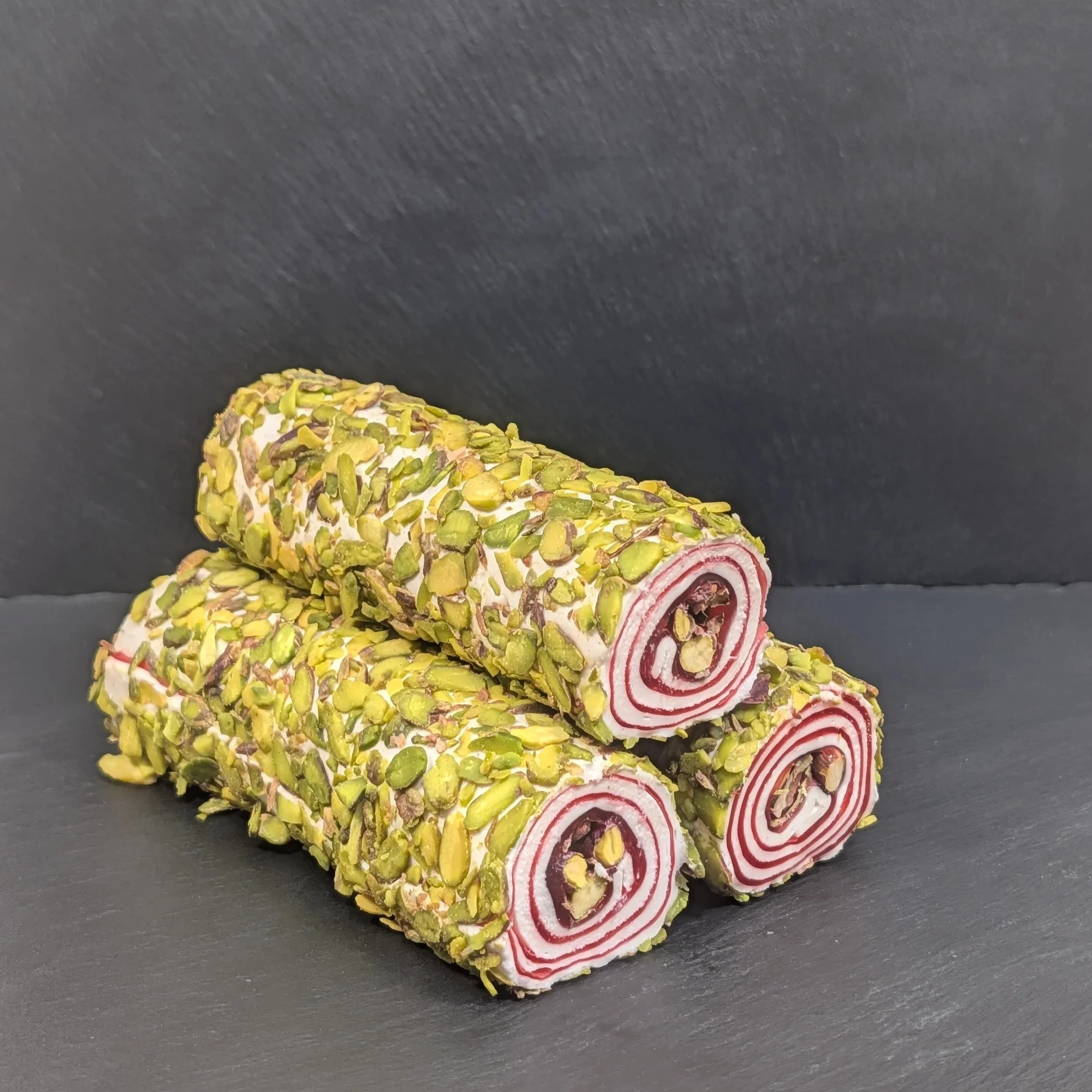 Turkish Delight Mellow Swirl with Pomegranate Flavour & Pistachios