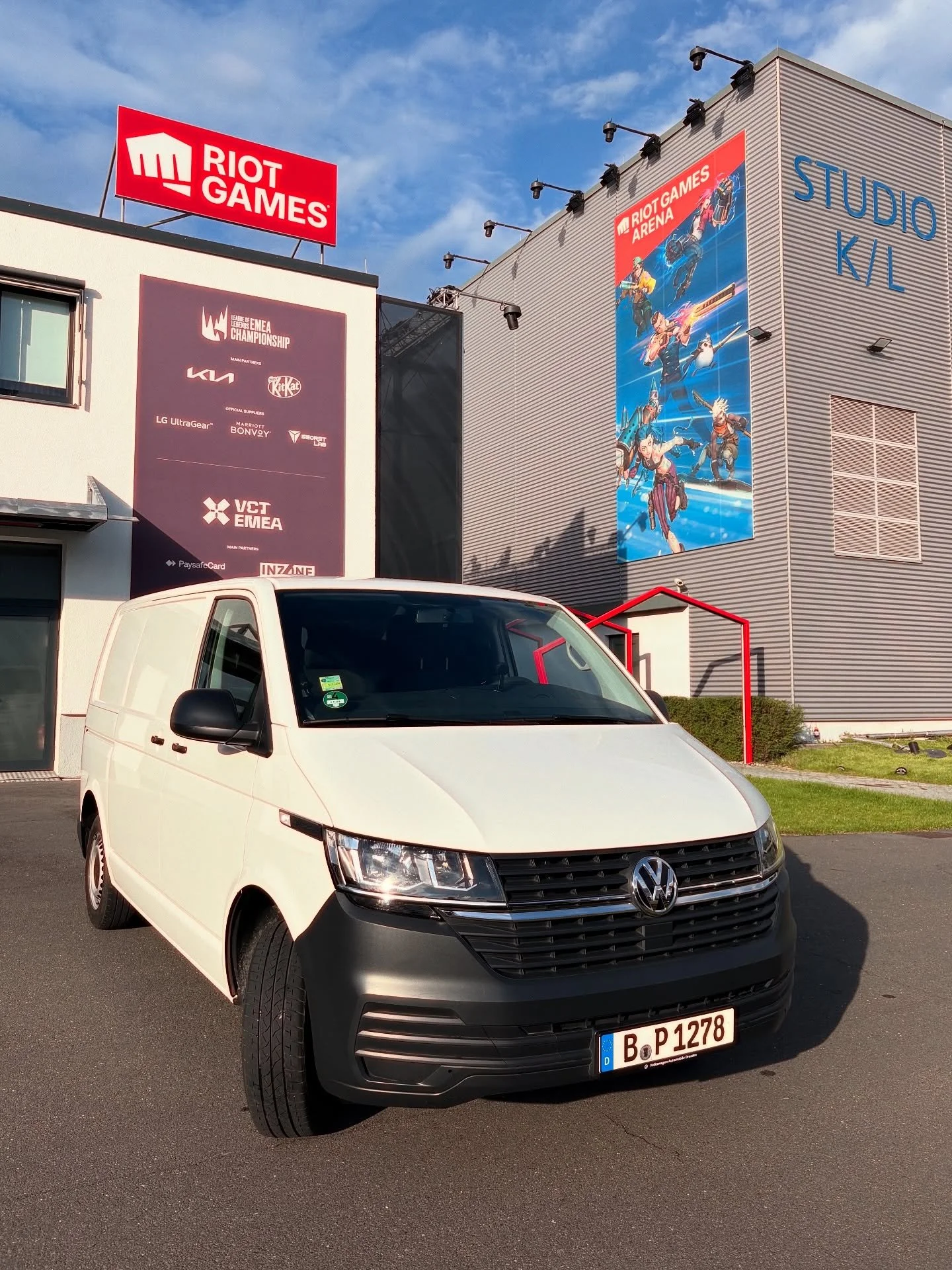 Chilling at the Riot Games Arena