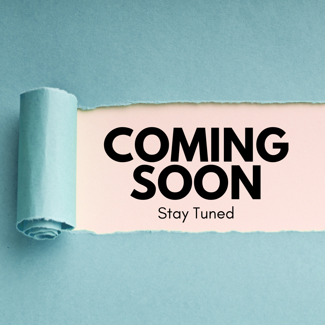 Torn blue and white paper with the words "Coming Soon" and "Stay Tuned" printed on it.