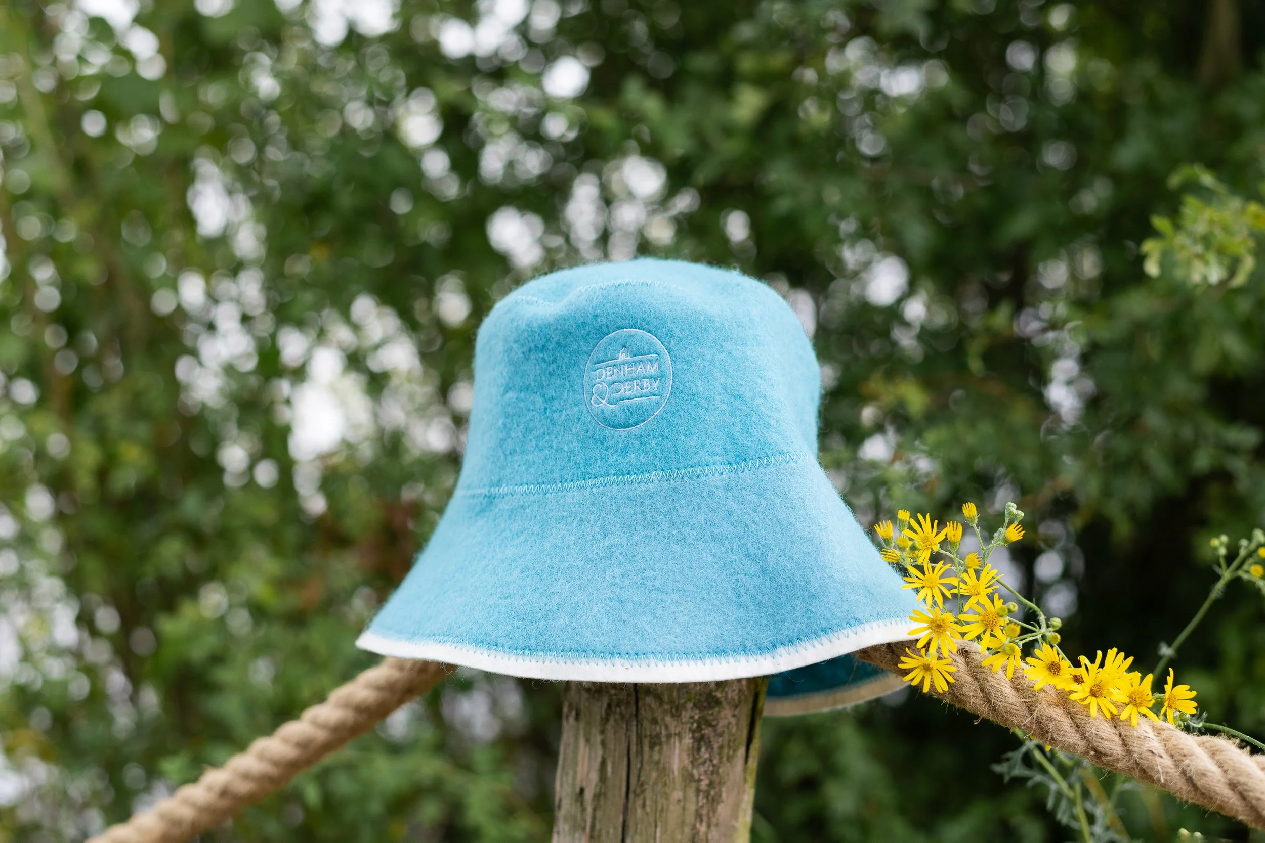 Blue Sauna Hat